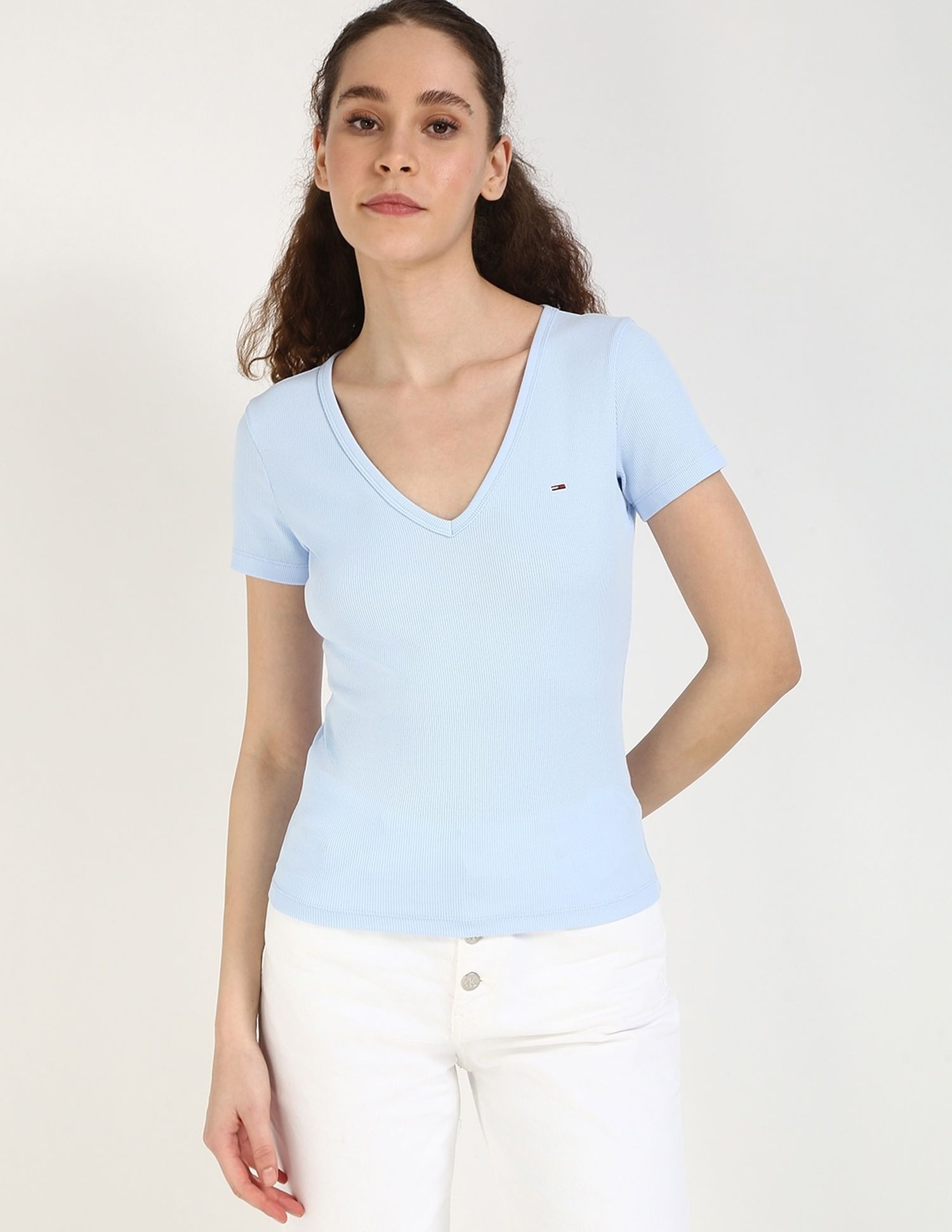 Tommy Hilfiger Solid Slim-Fit Cotton T-Shirt
