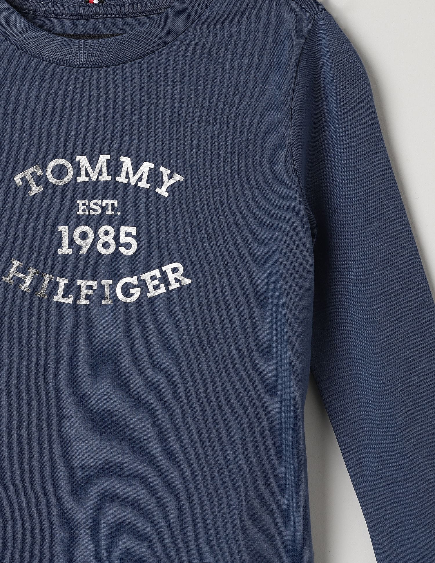 Tommy Hilfiger Kids Boys Monotype Foil Print T-Shirt