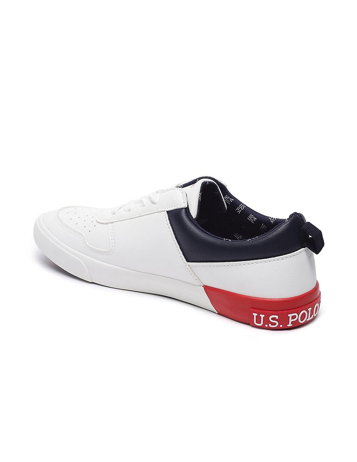 U.S. Polo Assn. Men Colourblocked Clanal 3.0 Sneakers