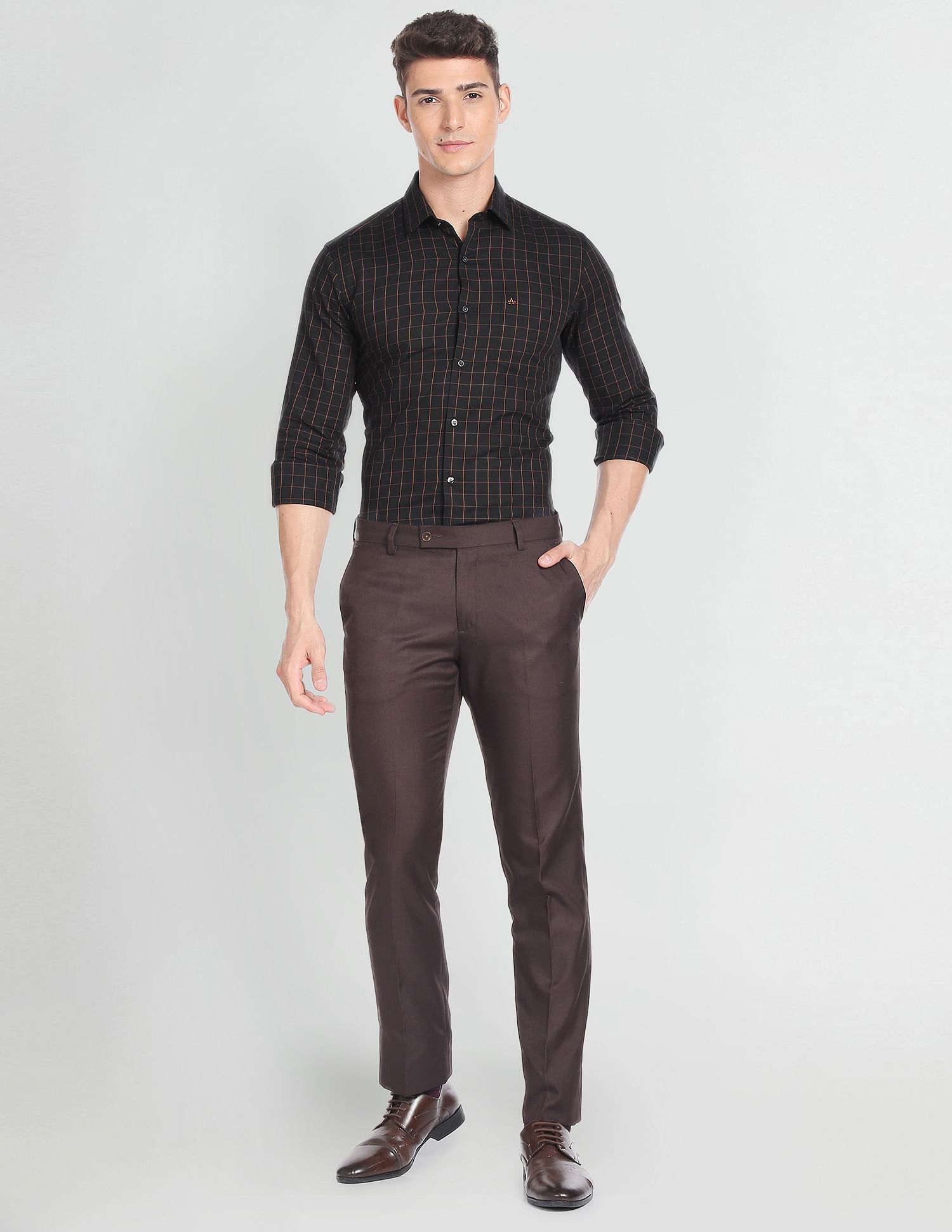 Arrow Windowpane Check Formal Shirt
