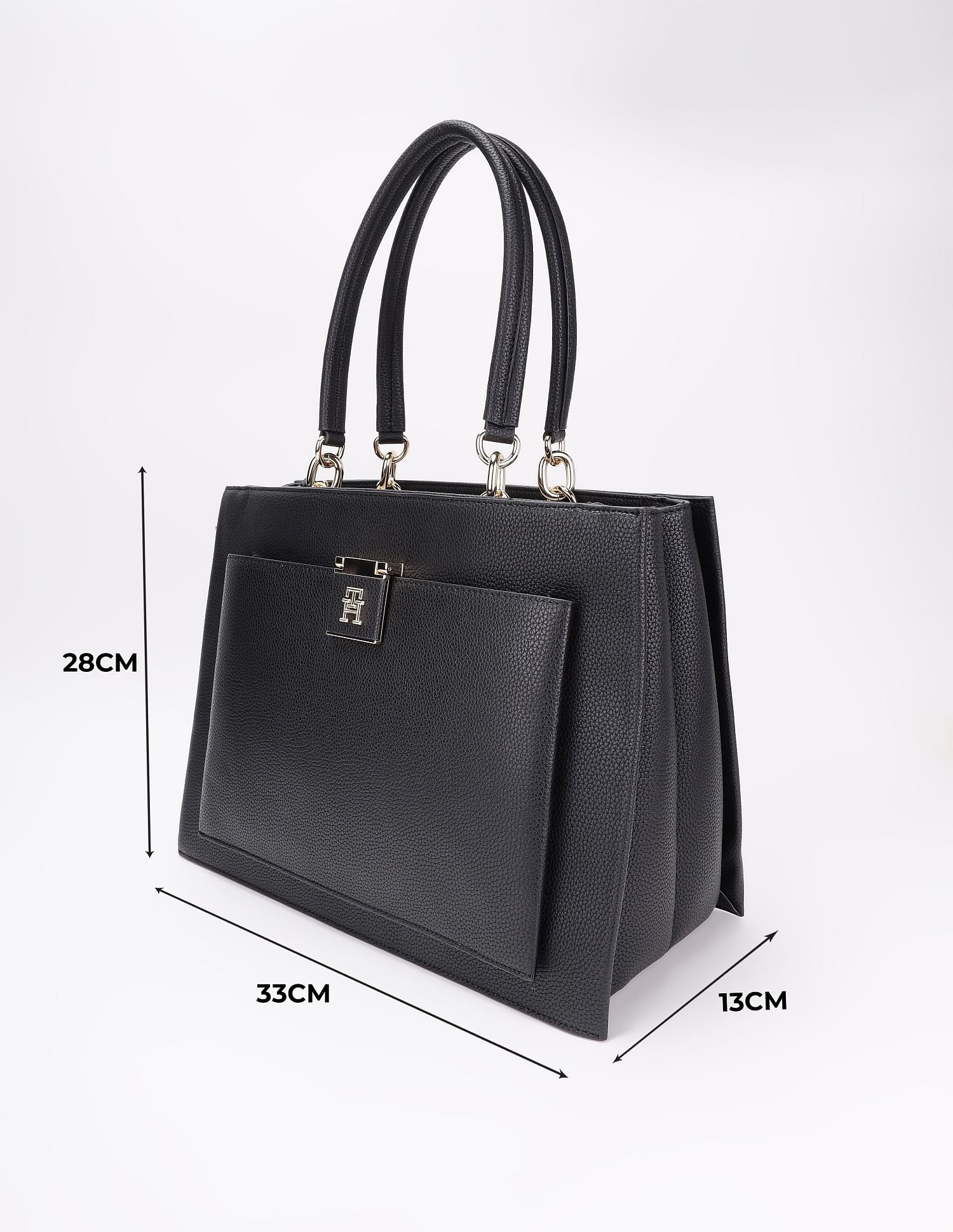 Tommy Hilfiger Logo Beige Pu Handbag