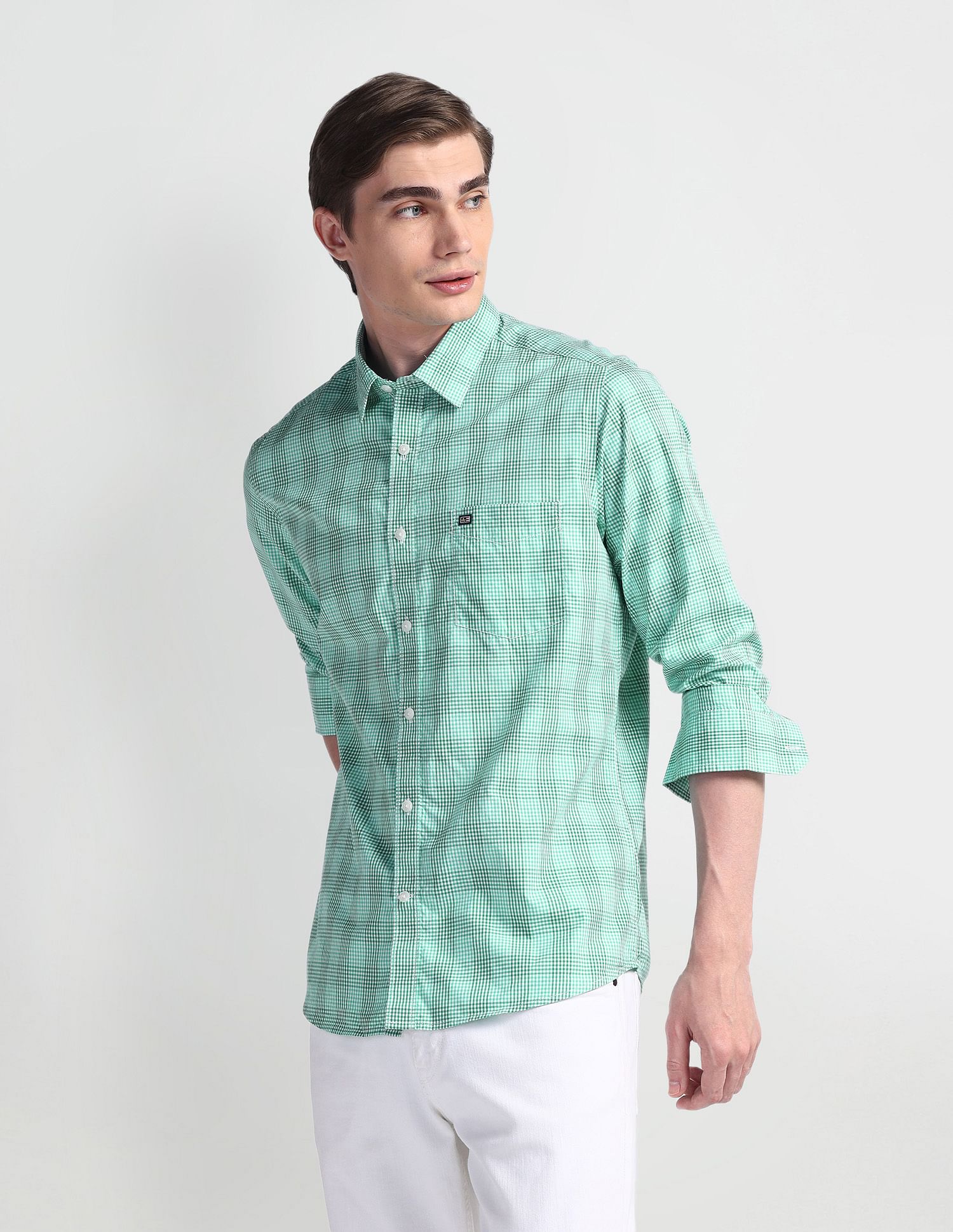Arrow Sport Point Collar Tartan Shirt