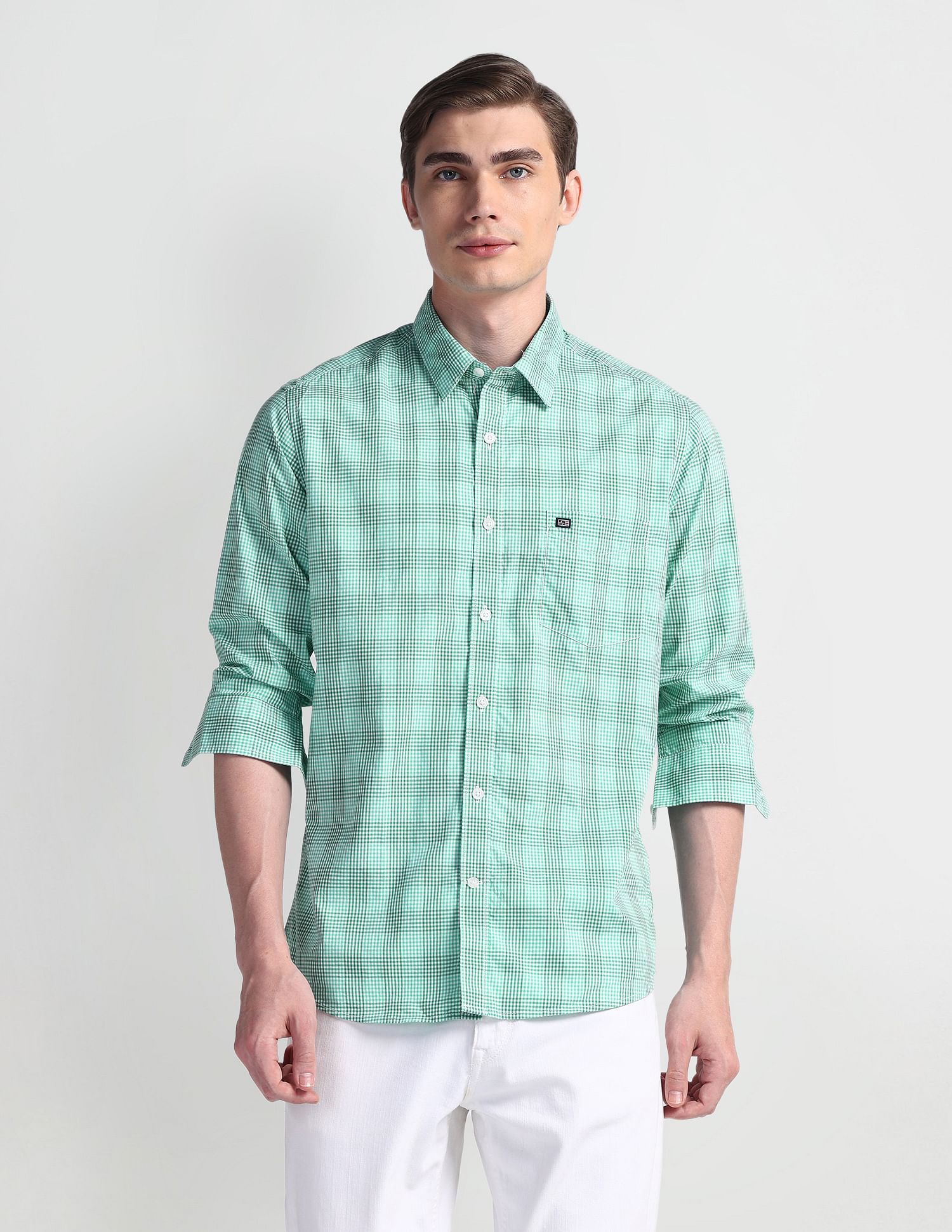 Arrow Sport Point Collar Tartan Shirt