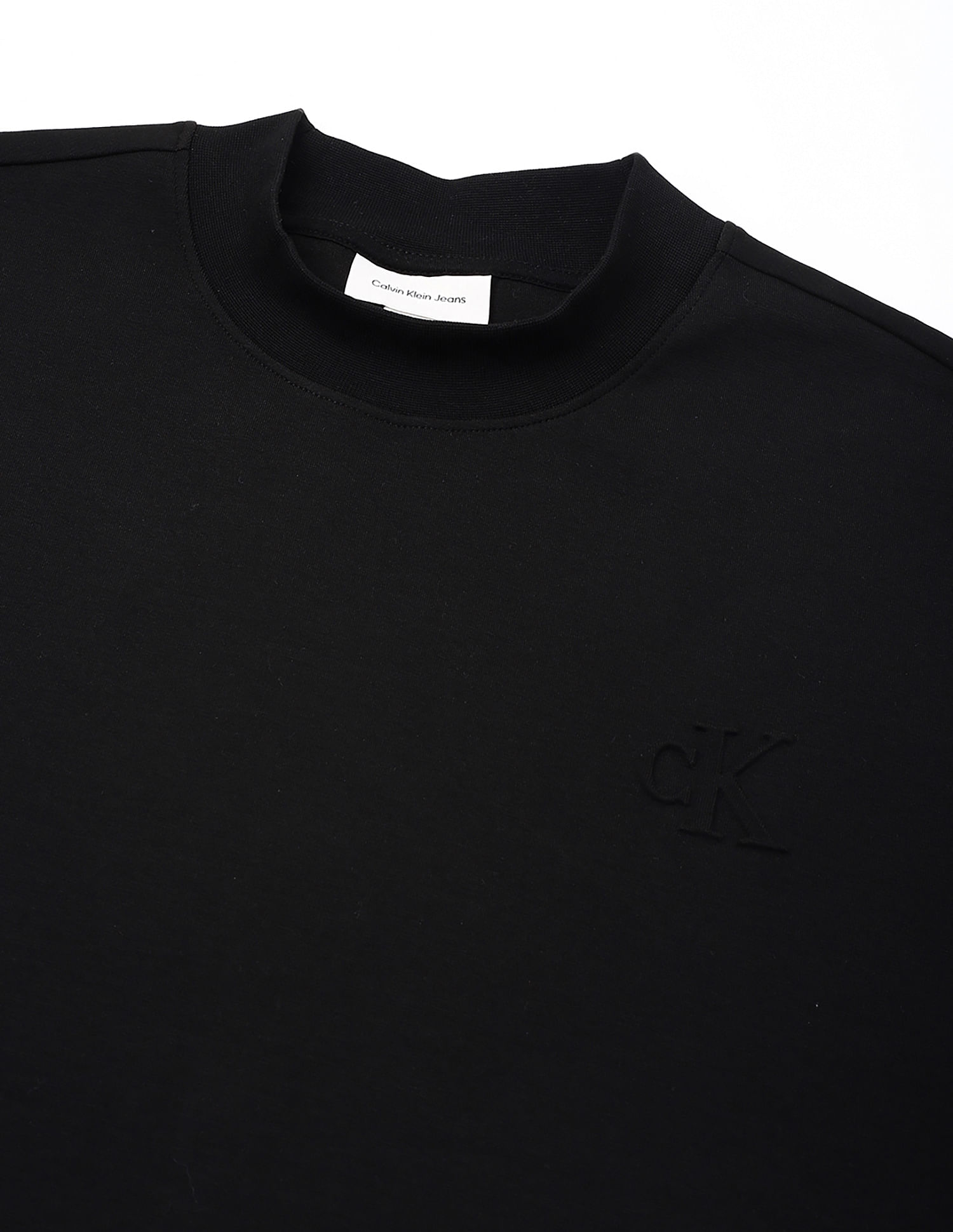 Calvin Klein Jeans Solid Relaxed-Fit Cotton Sweatshirt