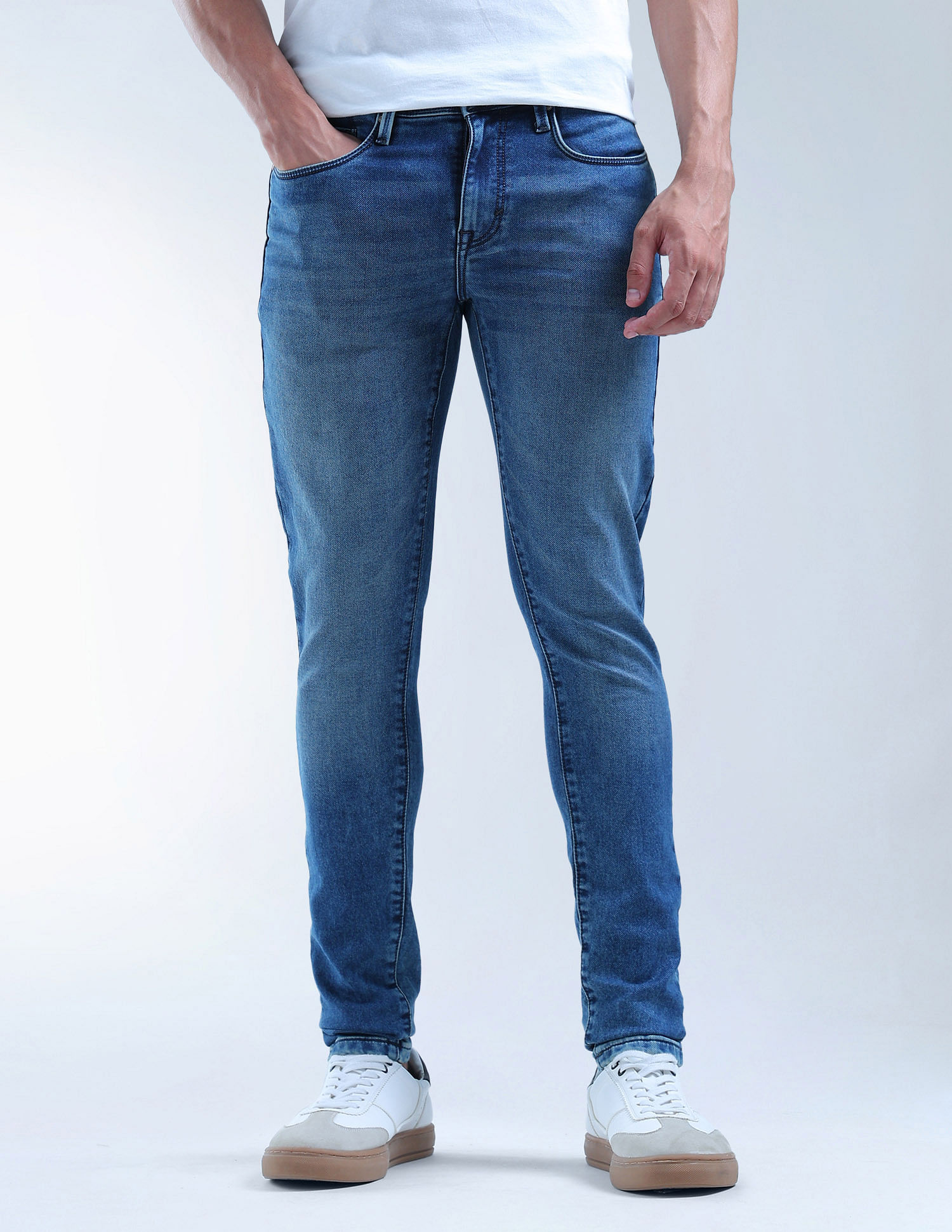 Flying Machine Jackson Skinny Fit Stone Washed Jeans
