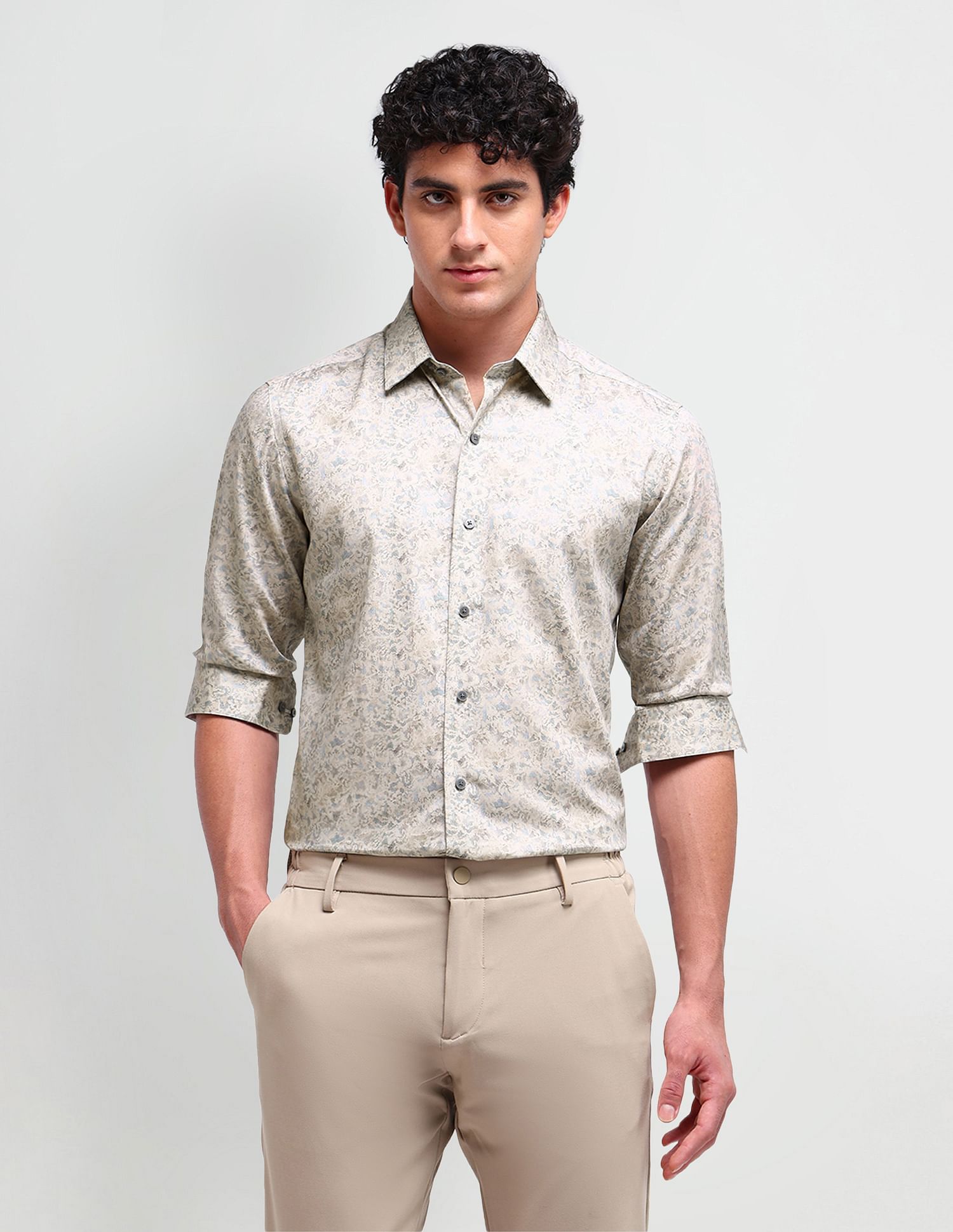 Arrow Newyork Brooklyn Fit Abstract Shirt