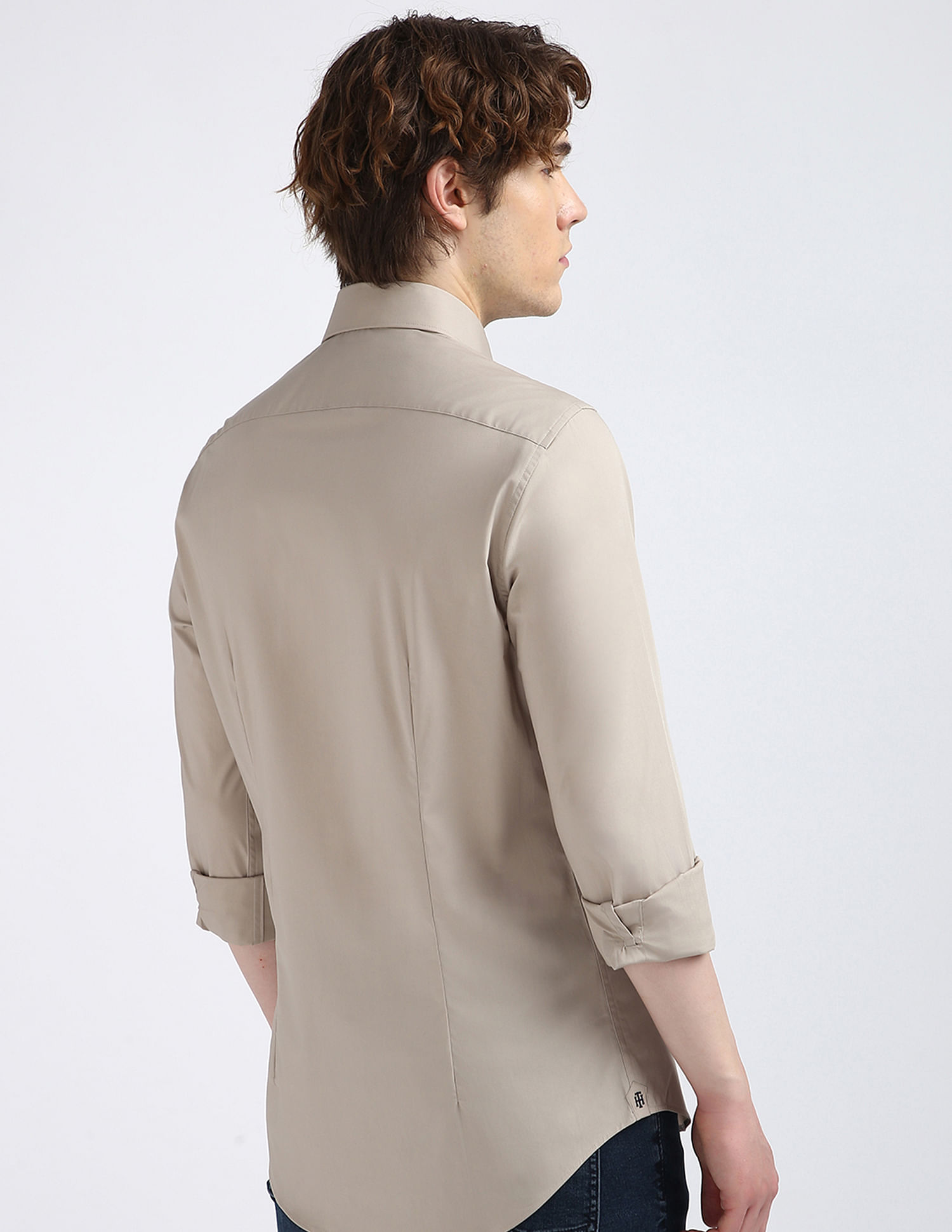 Tommy Hilfiger Poplin Solid Slim Fit Shirt