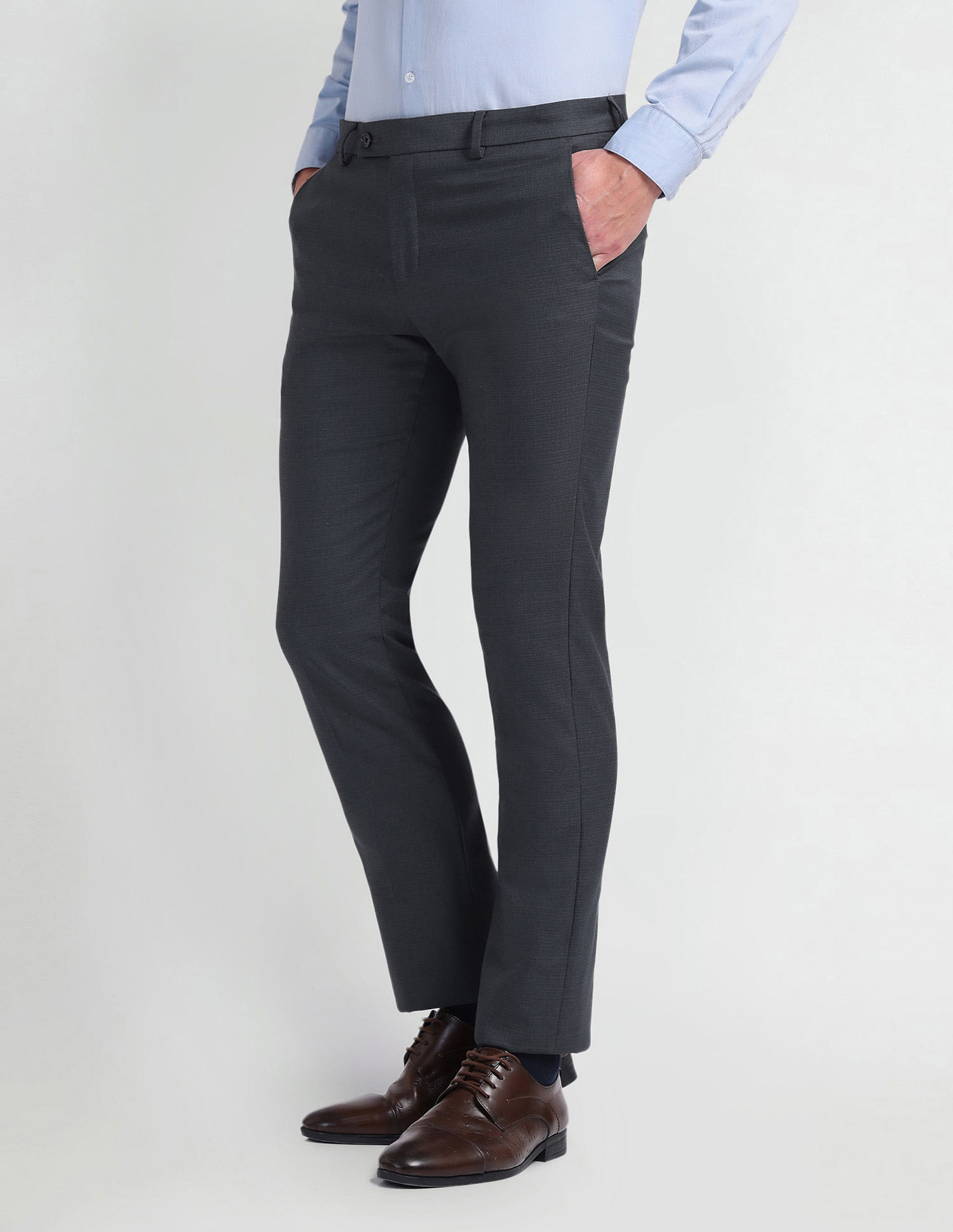 Arrow Checked Smart Flex Trousers