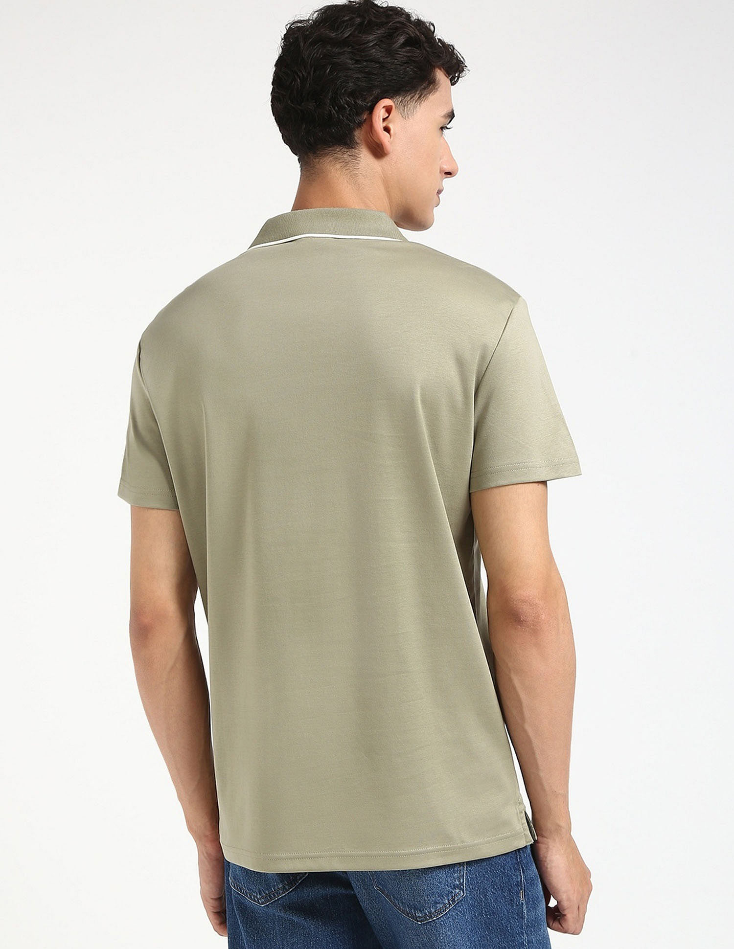 Calvin Klein Jeans Solid Regular Fit Cotton Polo Shirt
