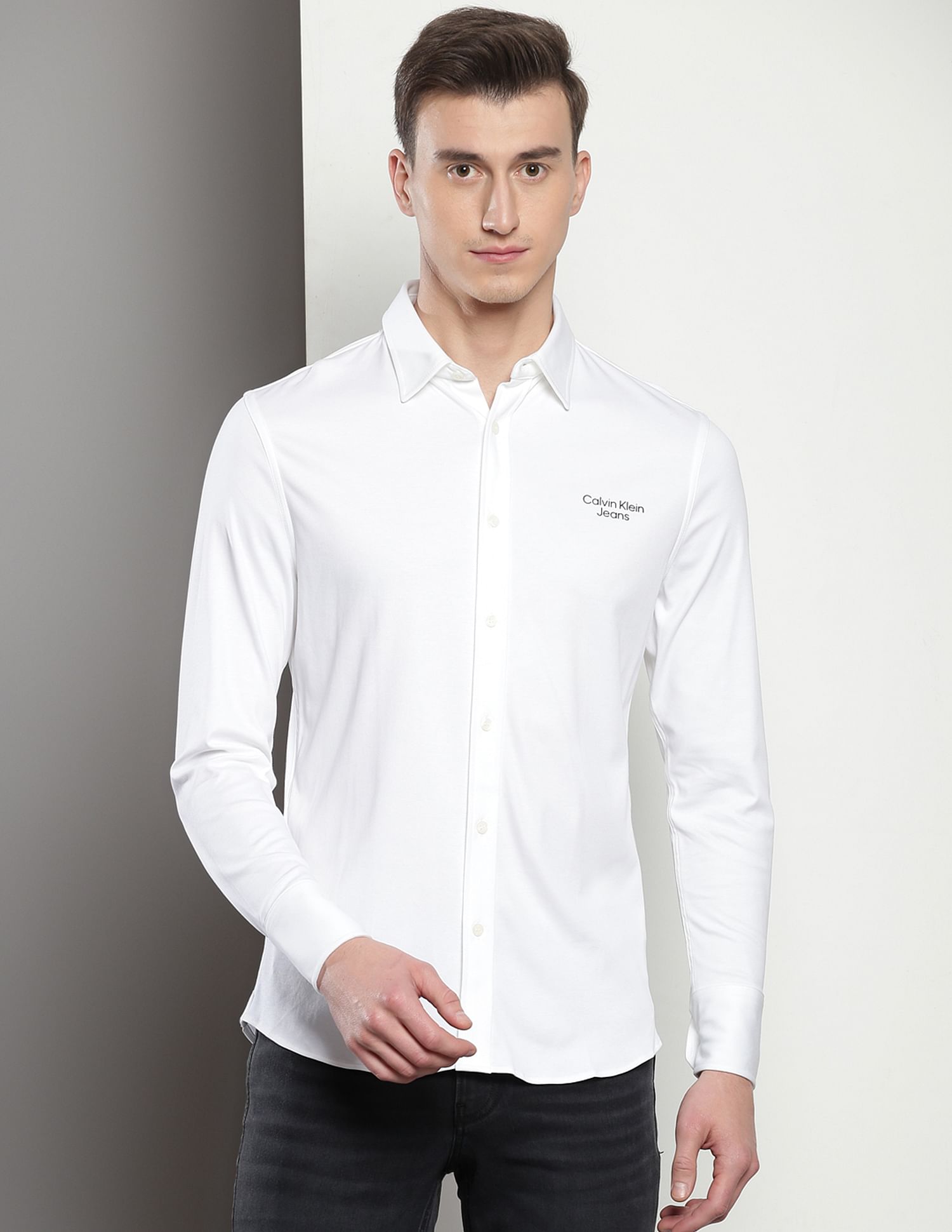 Calvin Klein Liquid Cotton Slim Fit Shirt