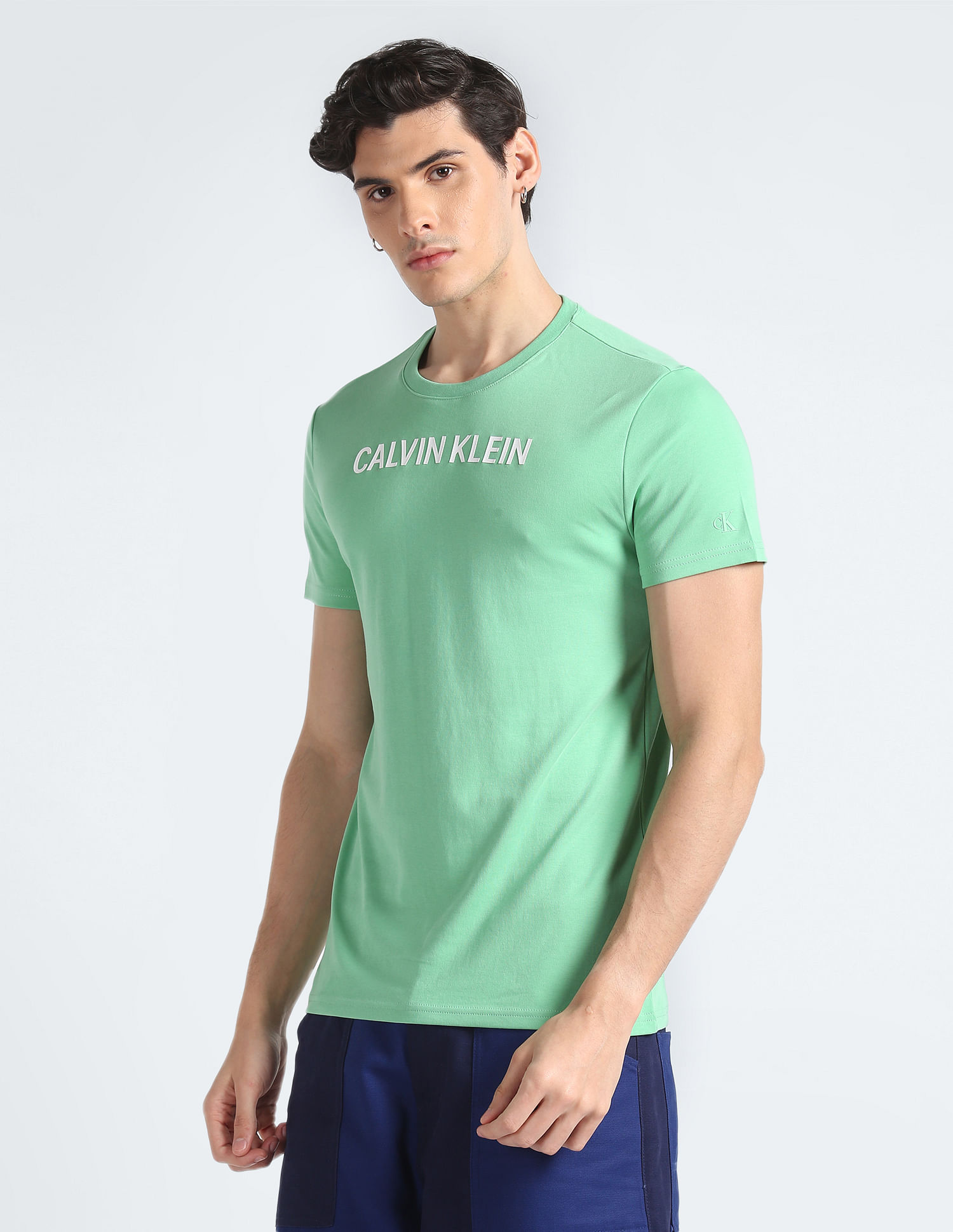 Buy Calvin Klein Micro Jeans Print Cotton T-Shirt Brand