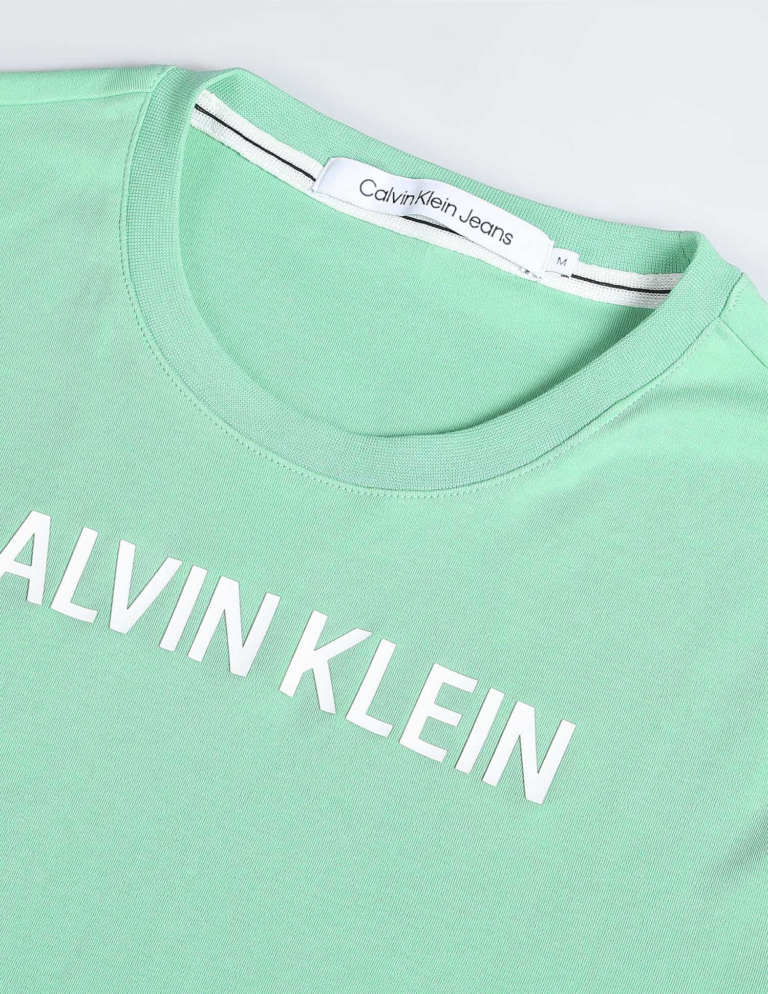 Buy Calvin Klein Jeans Cotton Micro Brand Print T-Shirt
