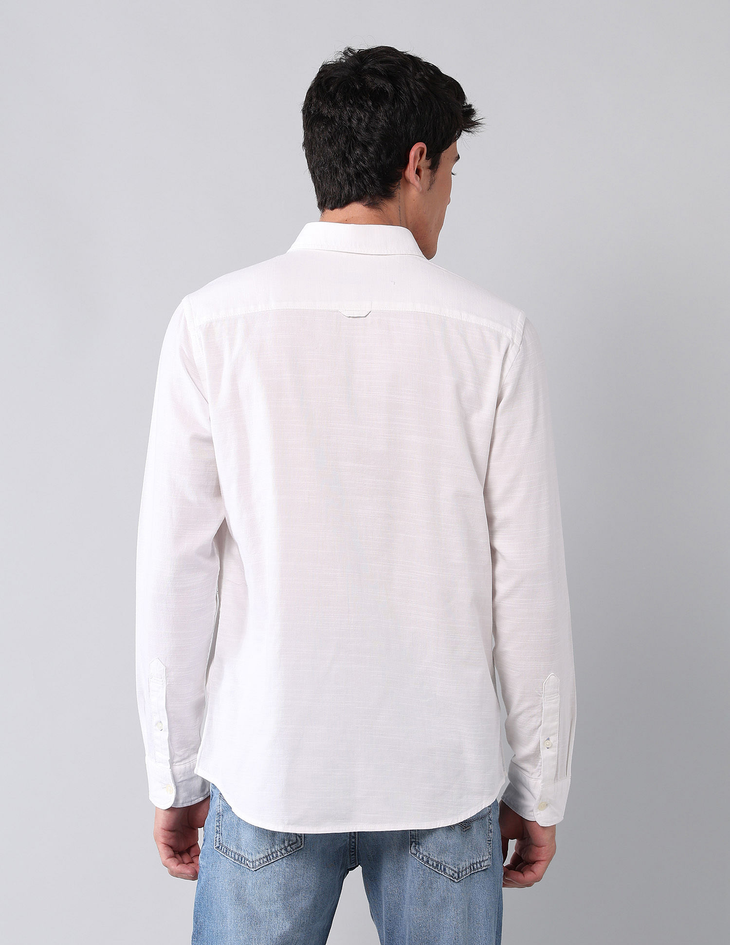 U.S. Polo Assn. Denim Co. Pure Cotton Regular Fit Dobby Shirt
