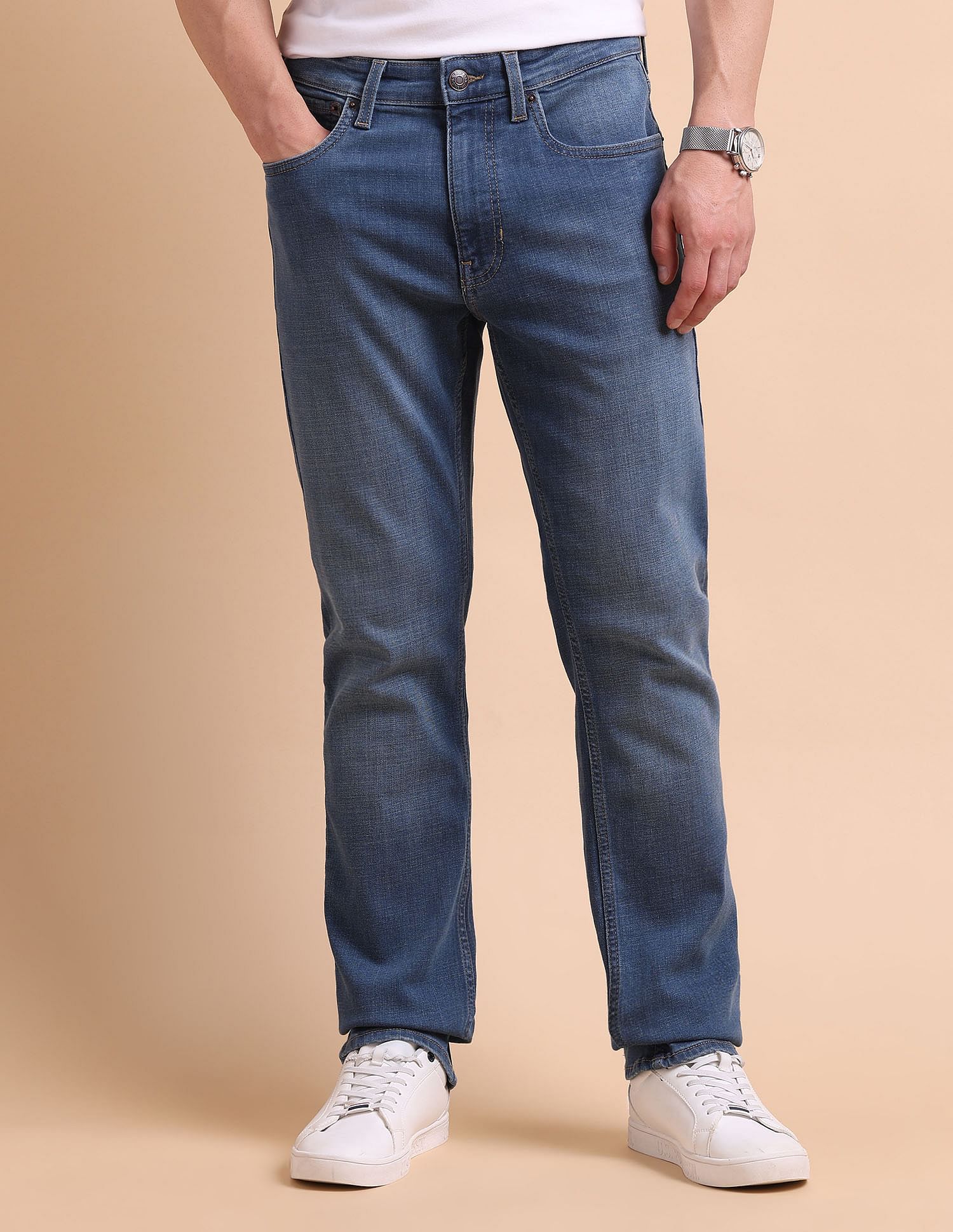 U.S. Polo Assn. Denim Co. Harold Slim Straight Fit Blue Jeans