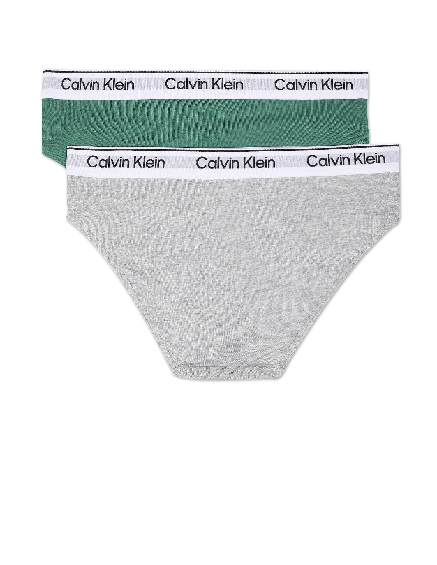 Buy Calvin Klein Underwear Contrast Waist Bikini Panties - Pack Of 2 -  NNNOW.com