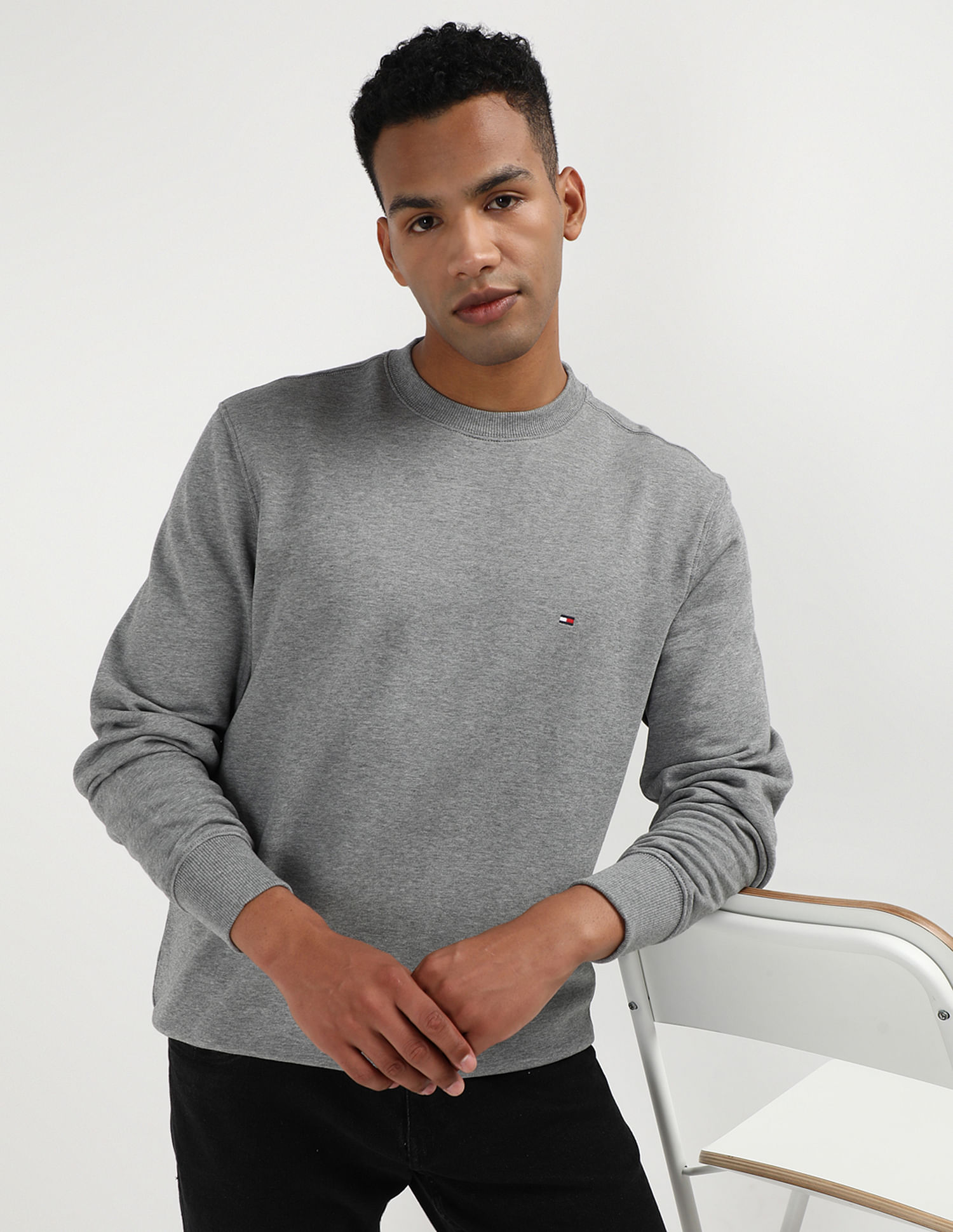 Buy Tommy Hilfiger Essential Terry Crew Neck Sweatshirt NNNOW