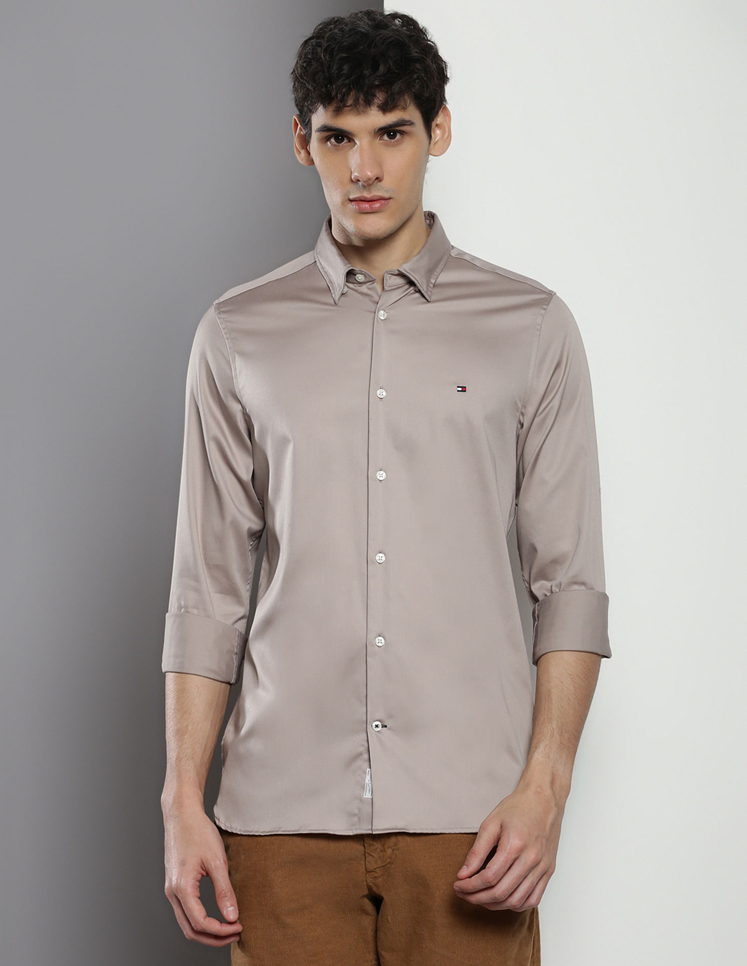 Tommy Hilfiger Sateen Slim Fit Shirt