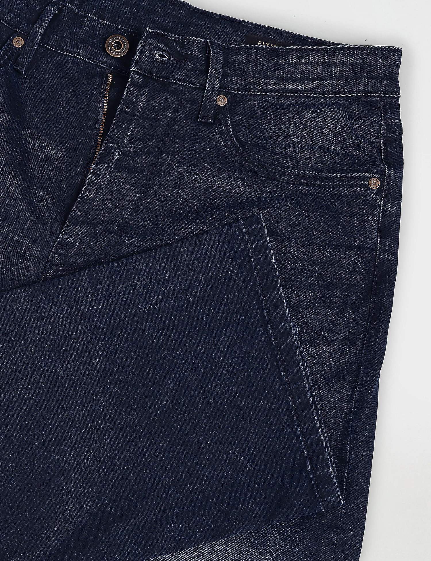 Flying Machine Mid Rise Bootcut Fit Jeans