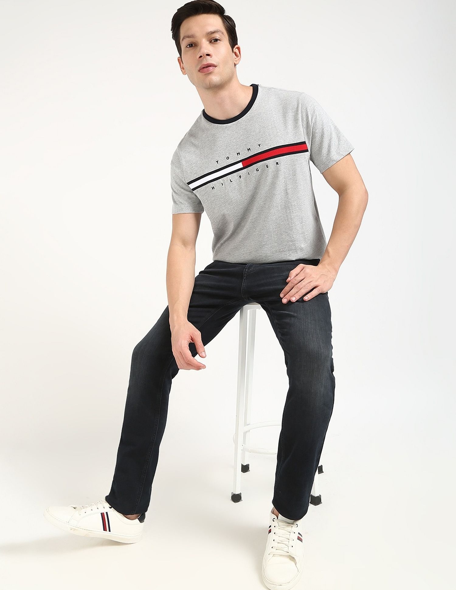 Tommy Hilfiger Embroidered Logo Regular-Fit Cotton T-Shirt