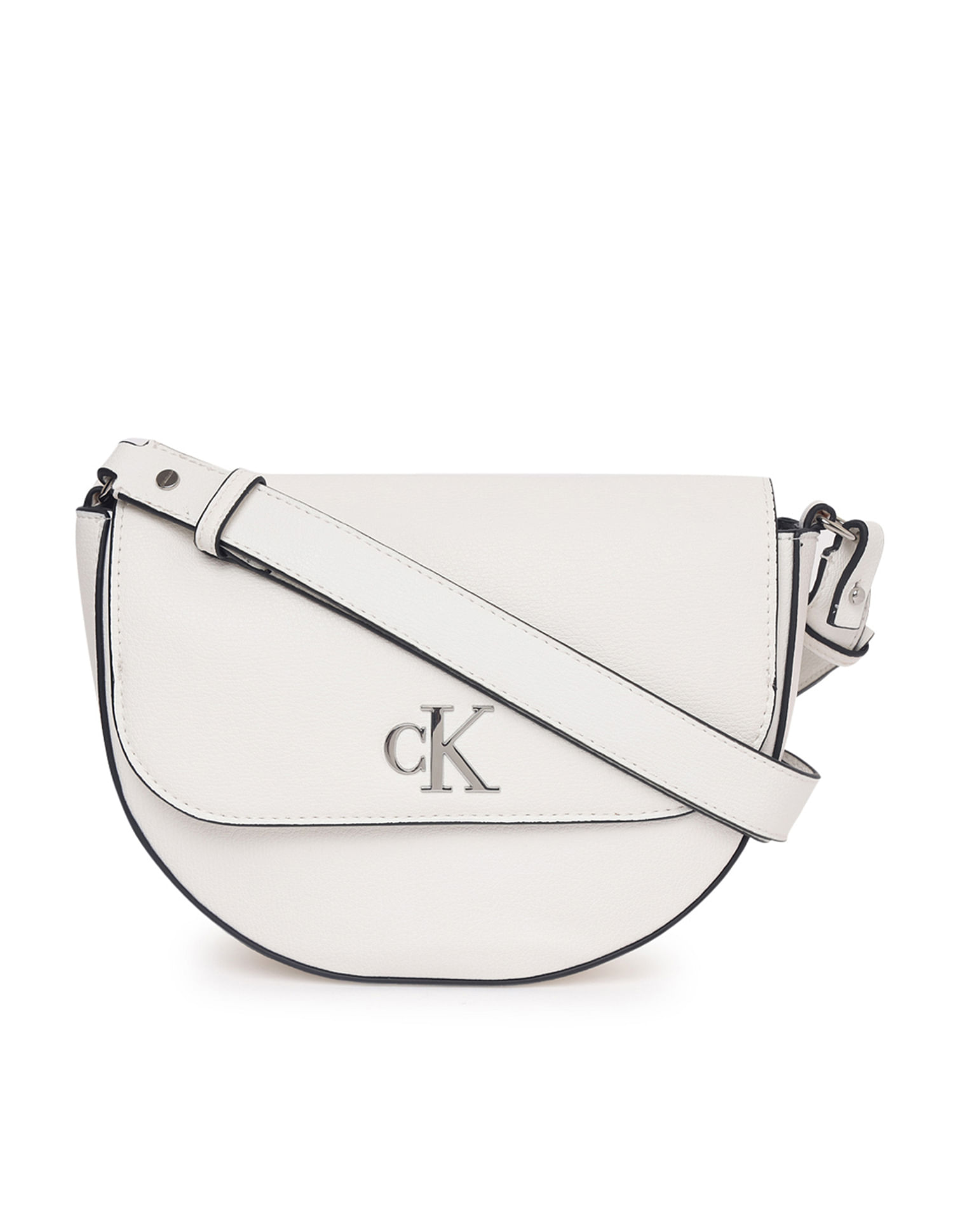 ☆関税込☆ ★CKJ Minimal Monogram Saddle Bag★ Calvin Klein CKJ Minimal Monogram Saddle Bag S Black | Buy
