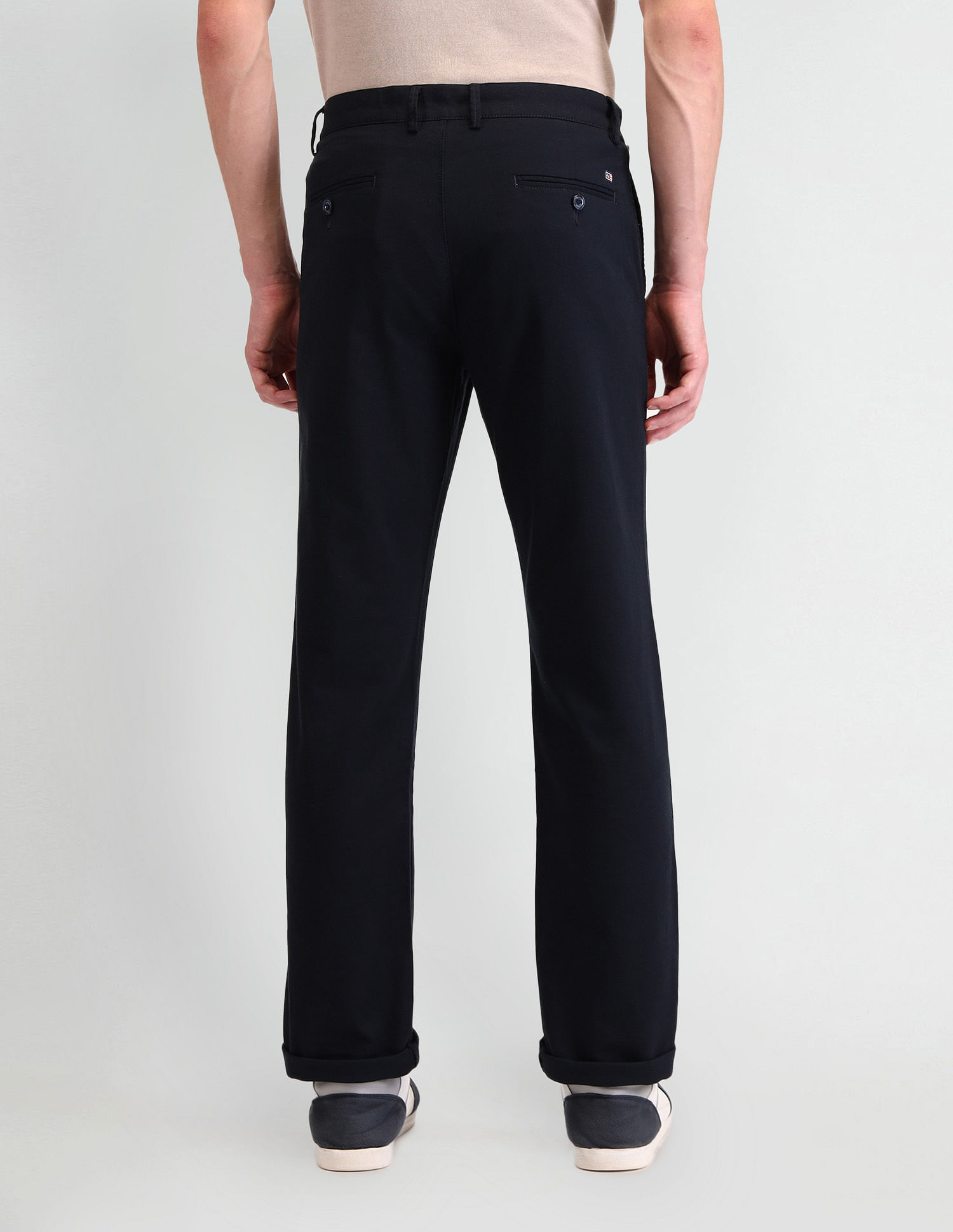 Arrow Sports Slim Fit Inner Web Detailed Trousers