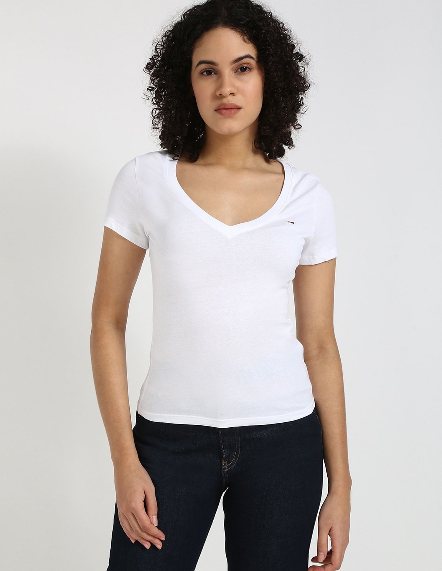 Tommy Hilfiger Solid Slim-Fit Cotton T-Shirt