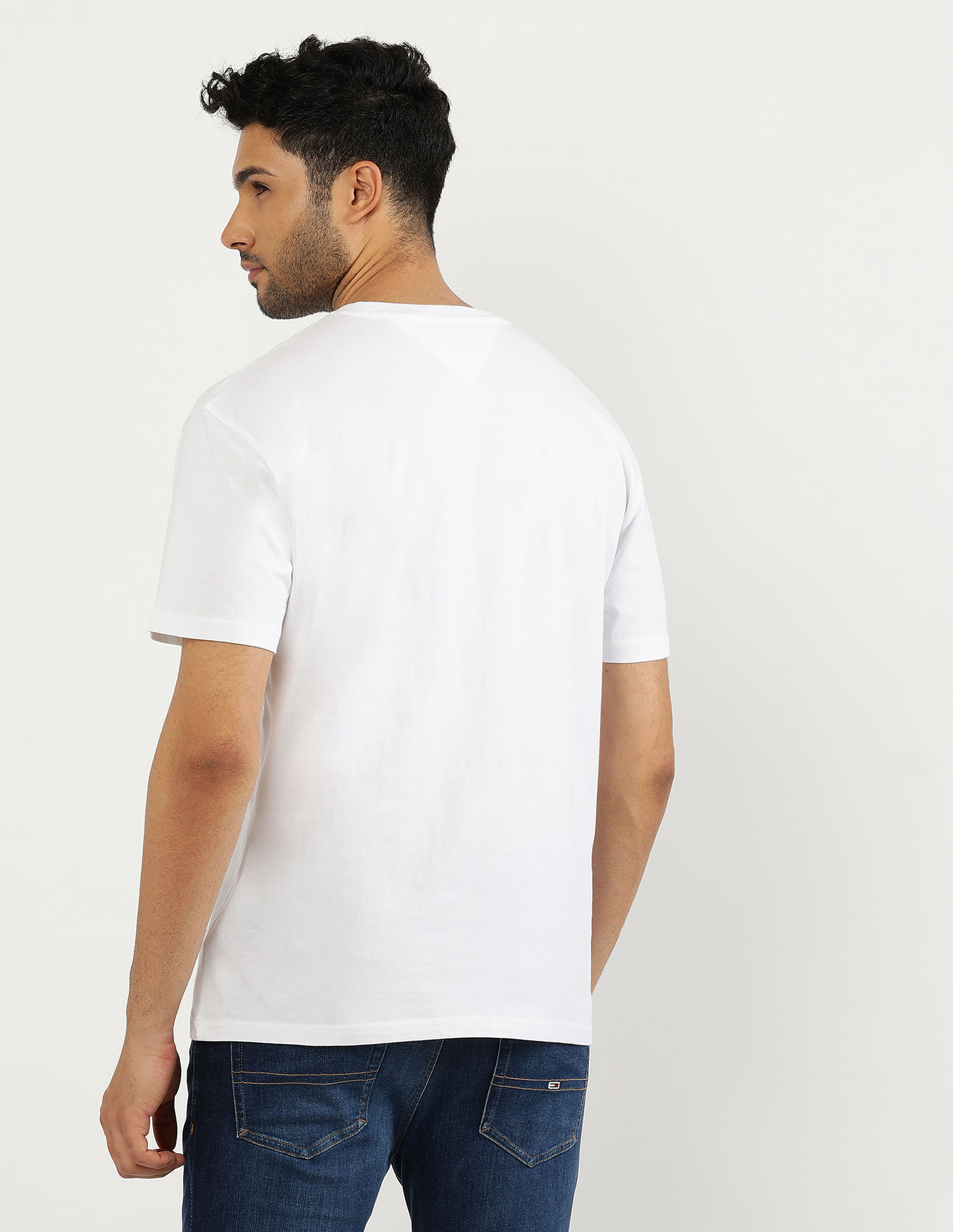 Tommy Hilfiger Crew Neck Linear Logo T-Shirt