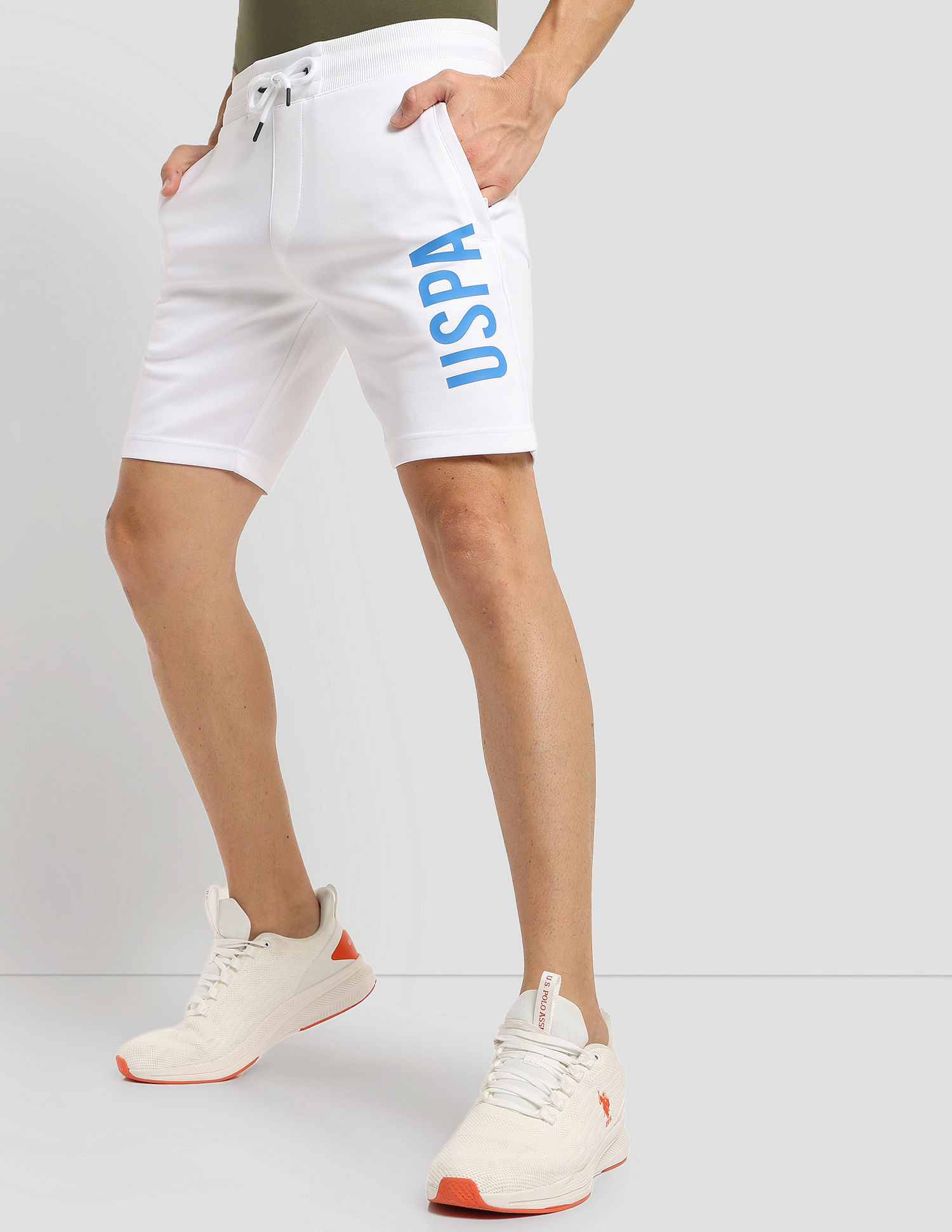 Us polo 2025 white shorts