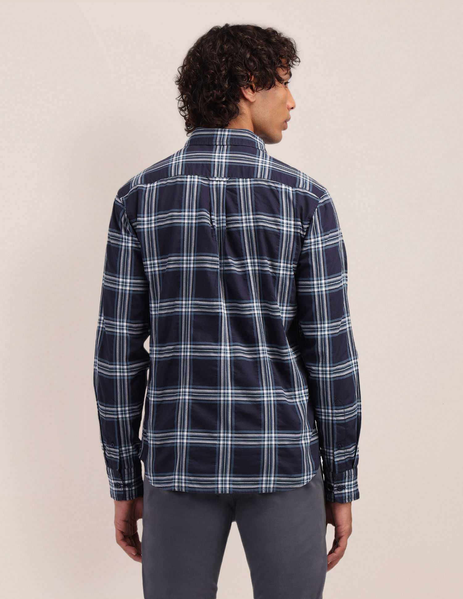 U.S. Polo Assn. Grid Tattersall Checked Twill Shirt