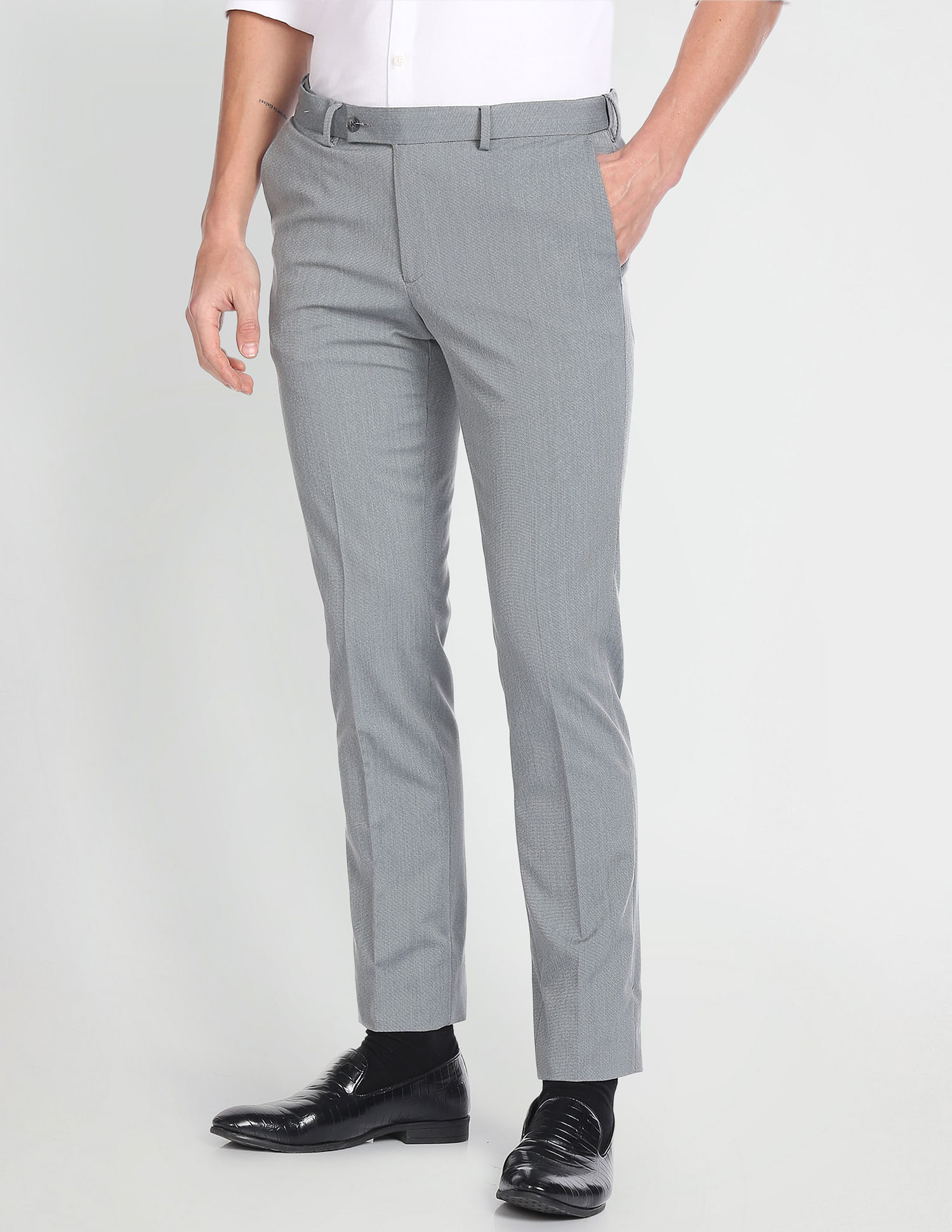 Arrow Dobby Autoflex Formal Trousers