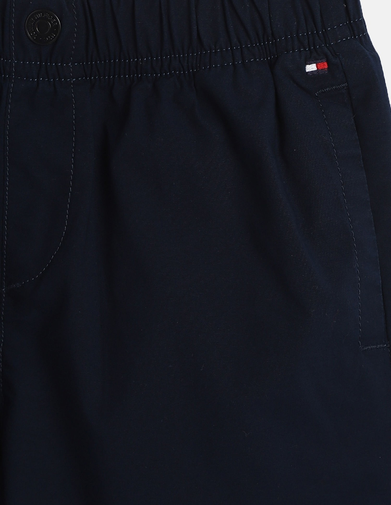 Tommy Hilfiger Kids Boys Solid Regular-Fit Cotton Shorts