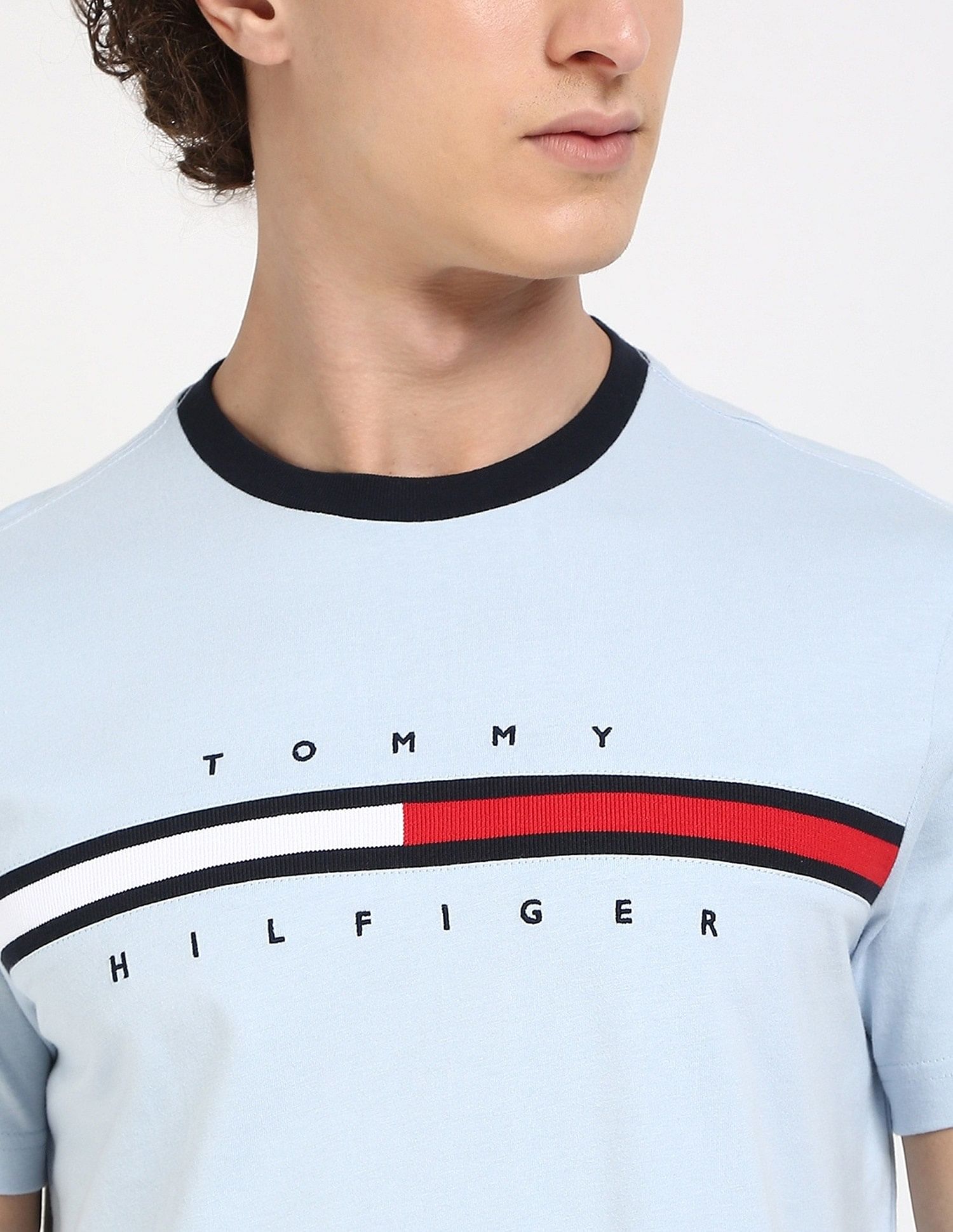 Tommy Hilfiger Embroidered Logo Regular-Fit Cotton T-Shirt