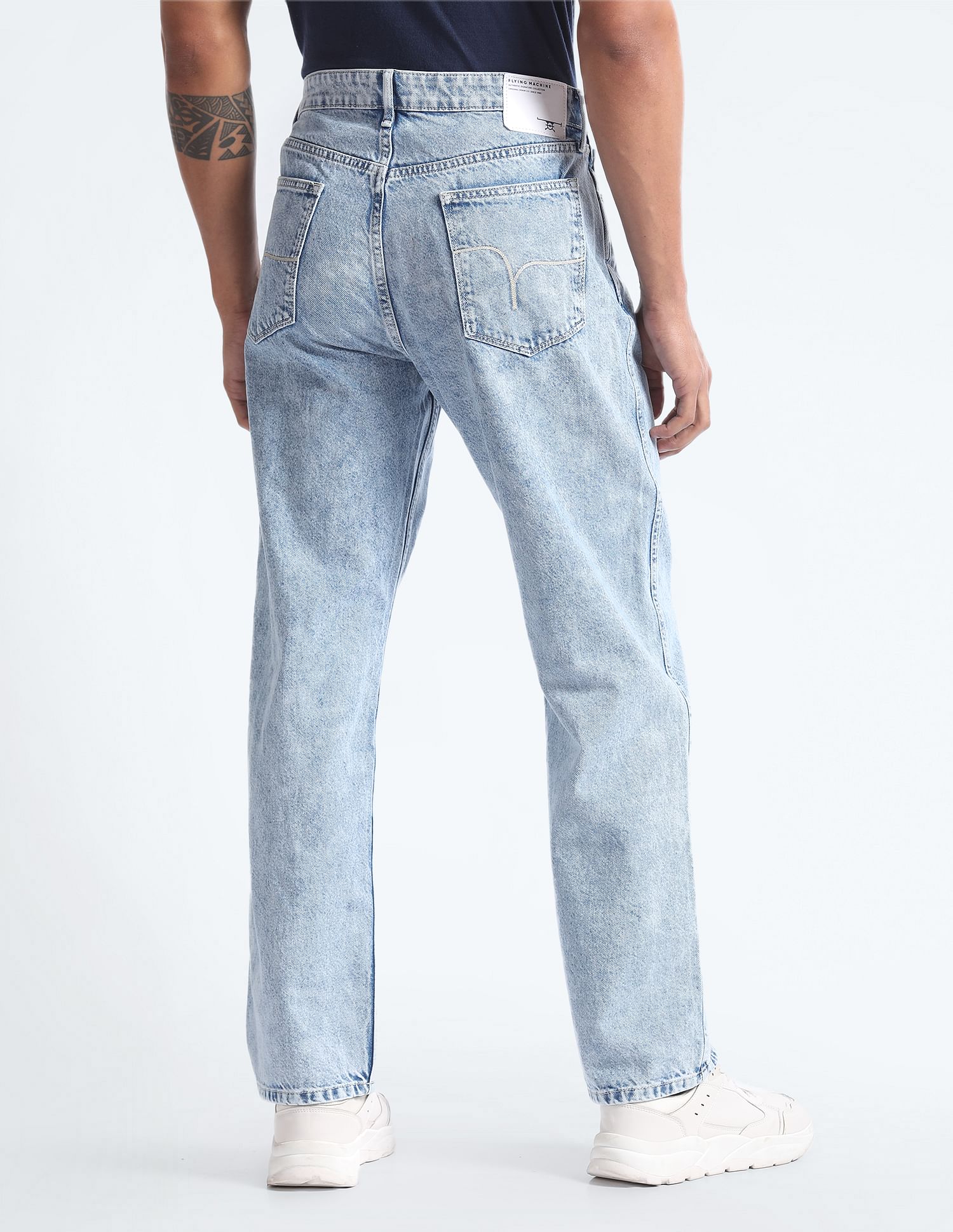 Flying Machine Cobain 90s Loose Fit Rinsed Jeans