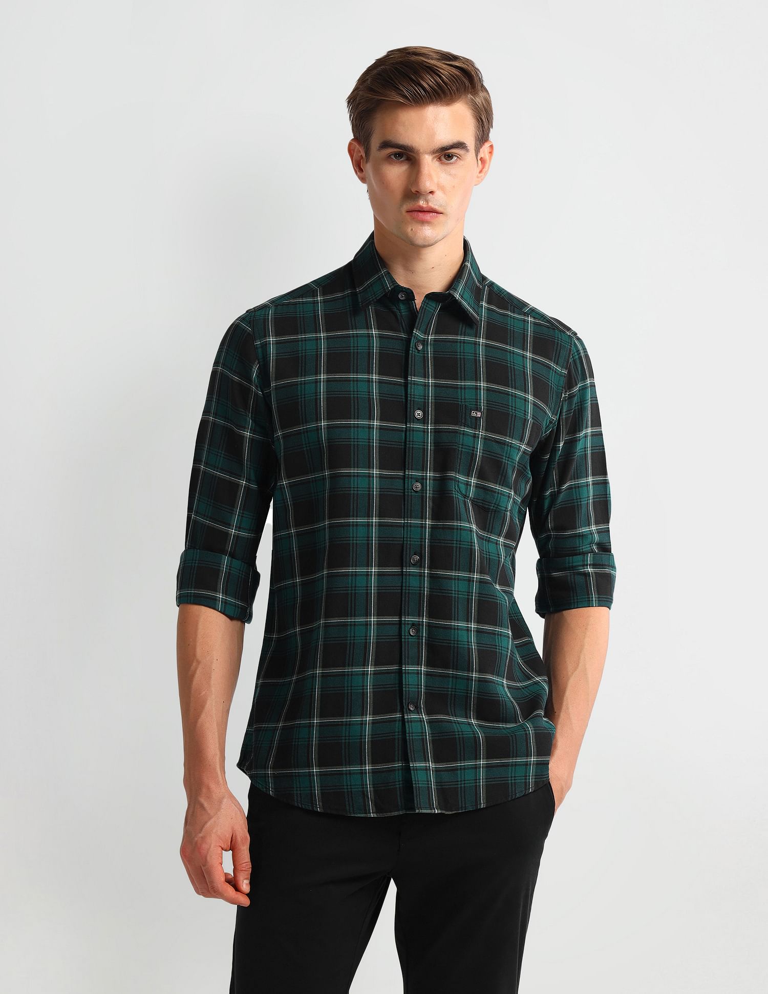 Arrow Sport Tartan Check Cotton Shirt