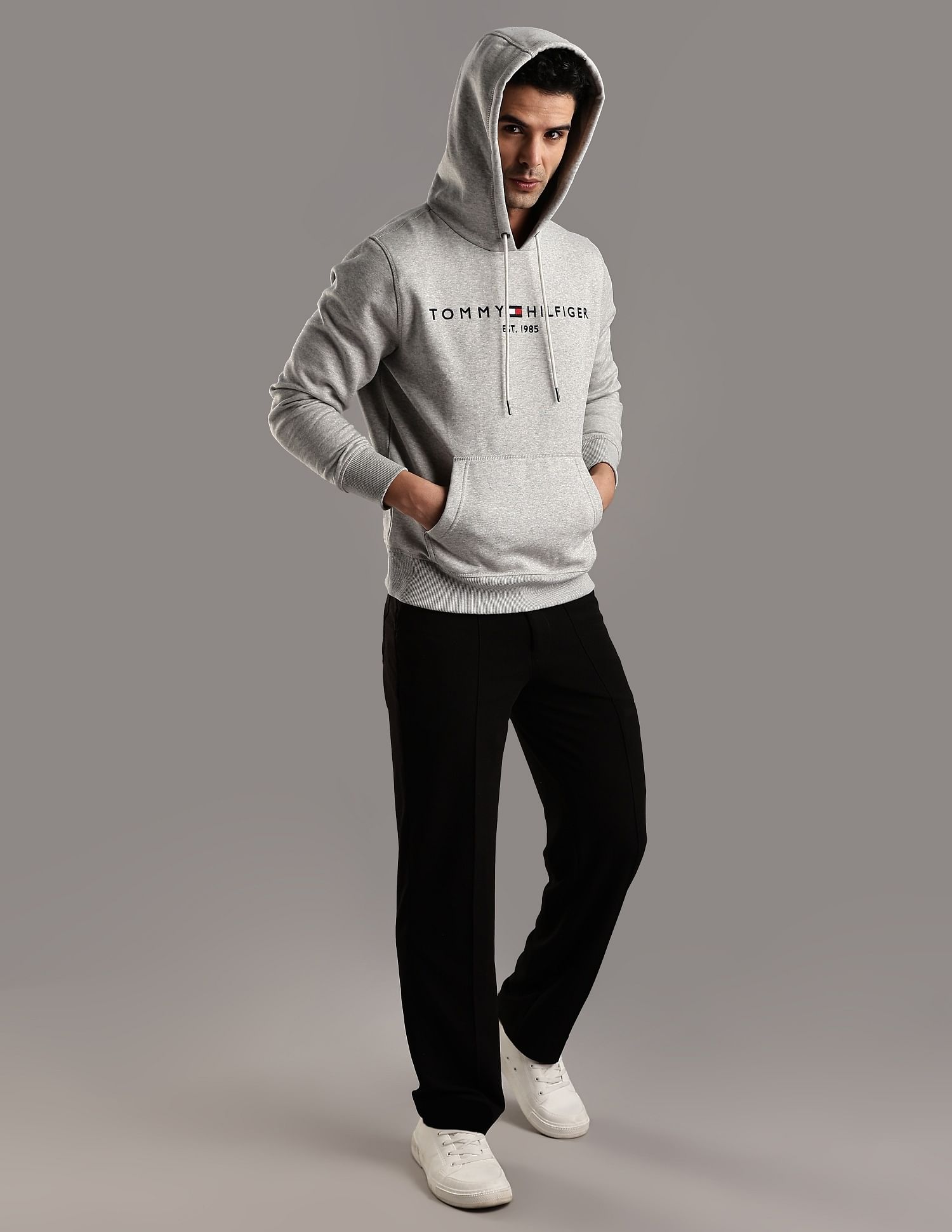 Tommy Hilfiger Embroidered Logo Regular-Fit Cotton Sweatshirt