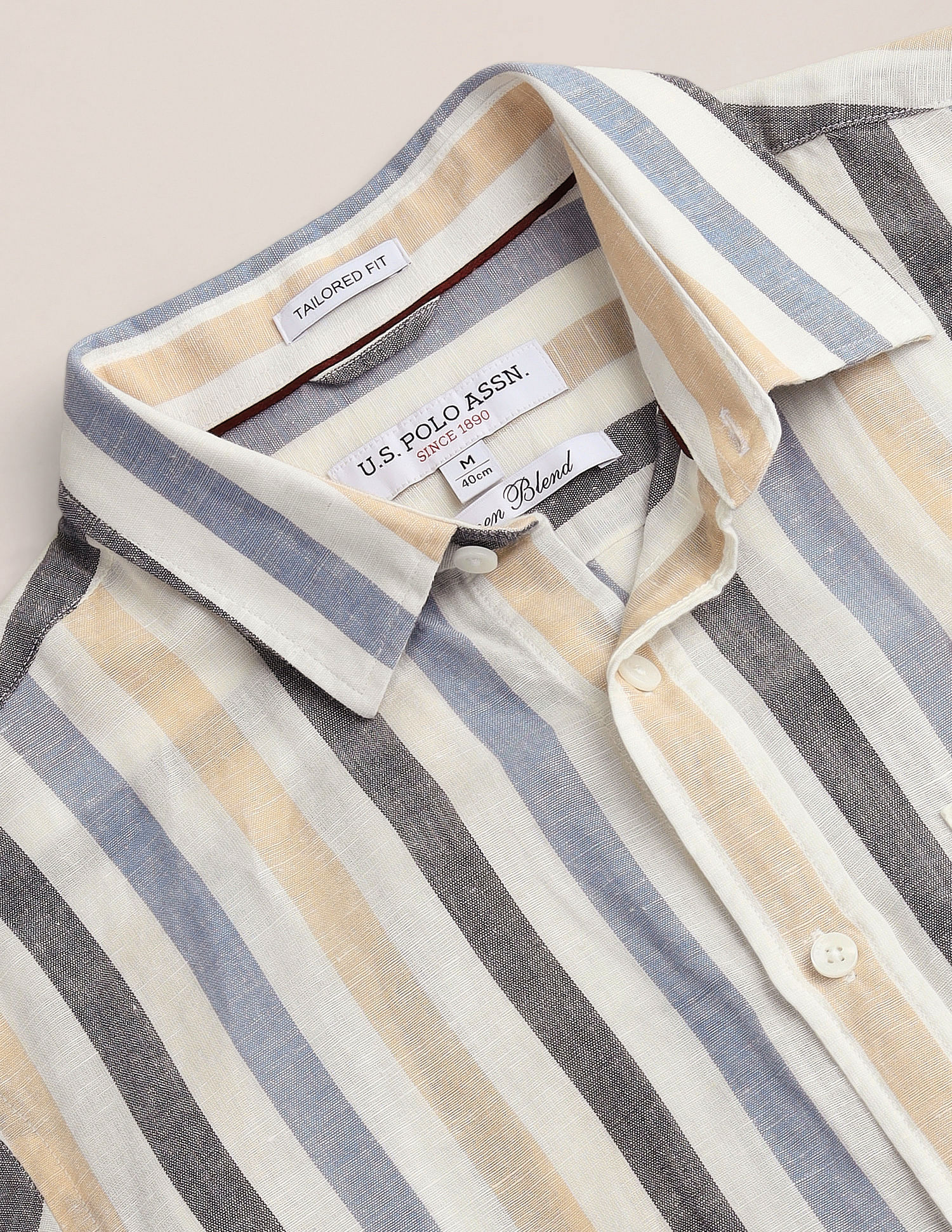 U.S. Polo Assn. Vertical Stripe Tailored Fit Shirt