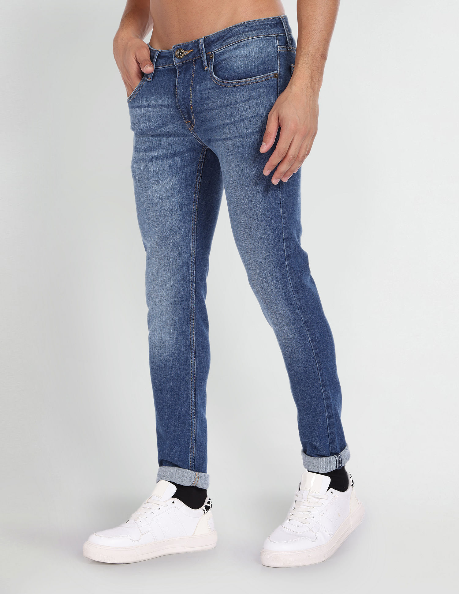 Flying Machine Super Skinny Fit Low Rise Jeans