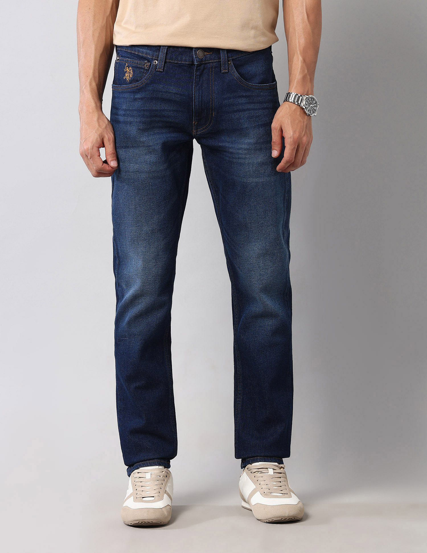 U.S. Polo Assn. Denim Co. Brandon Slim Tapered Fit Blue Vintage Jeans