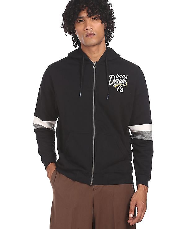 U.S. Polo Assn. Denim Co. Solid Hood Sweatshirt