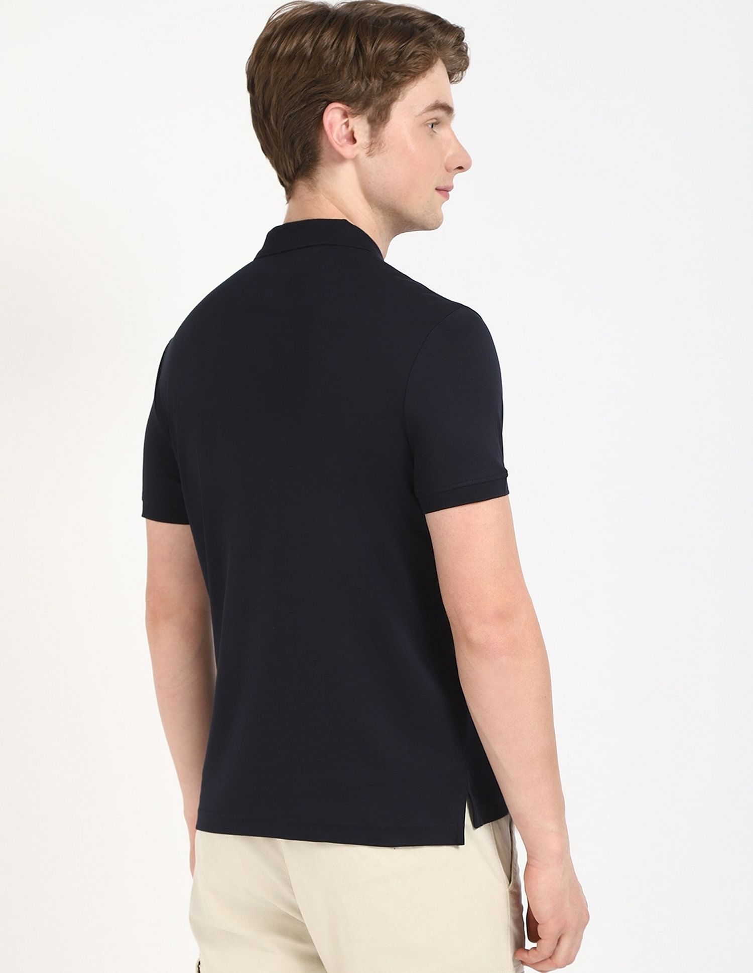 Tommy Hilfiger Solid Regular-Fit Cotton Polo Shirt