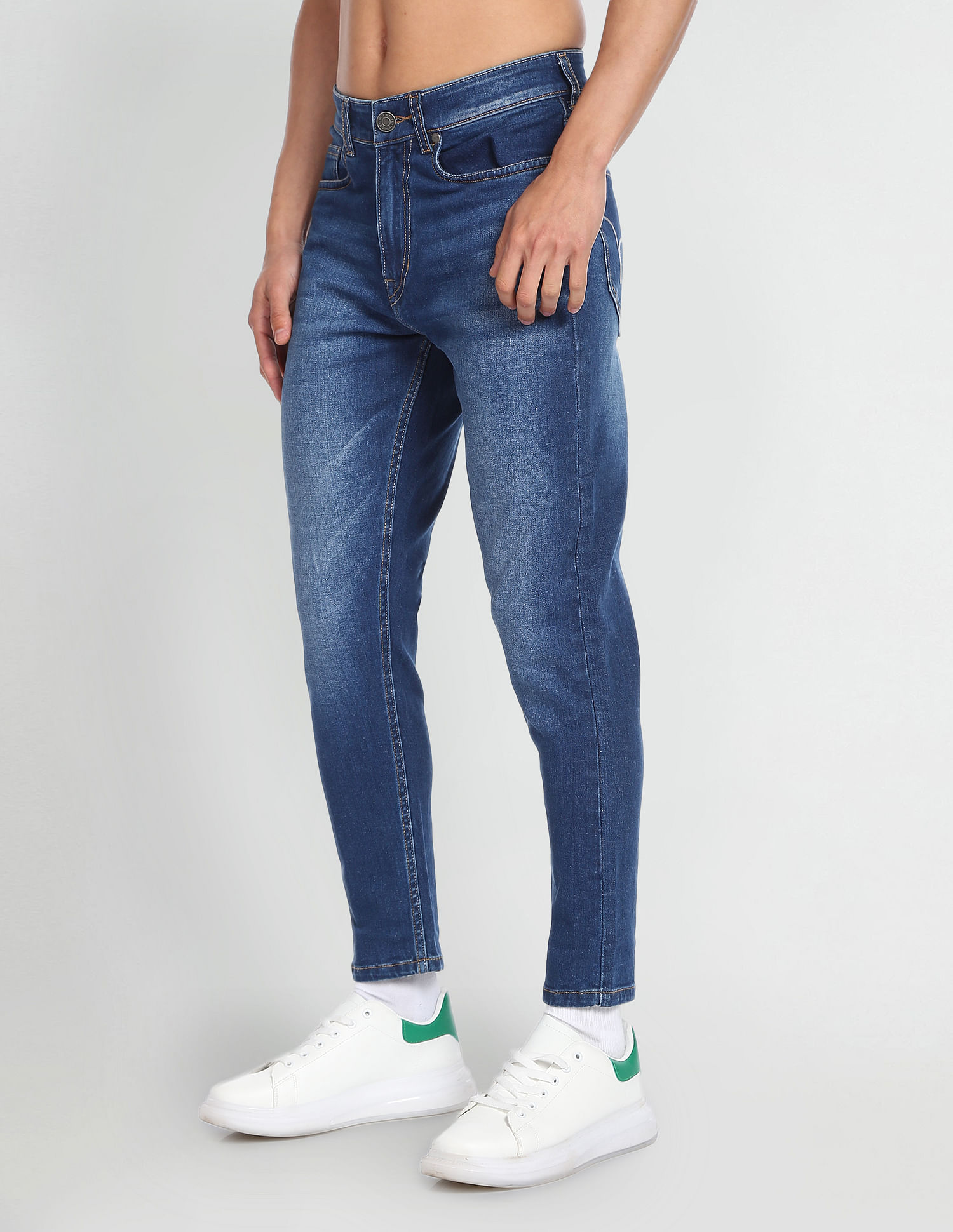 Flying Machine Mankle Slim Tapered Fit Stone Wash Jeans