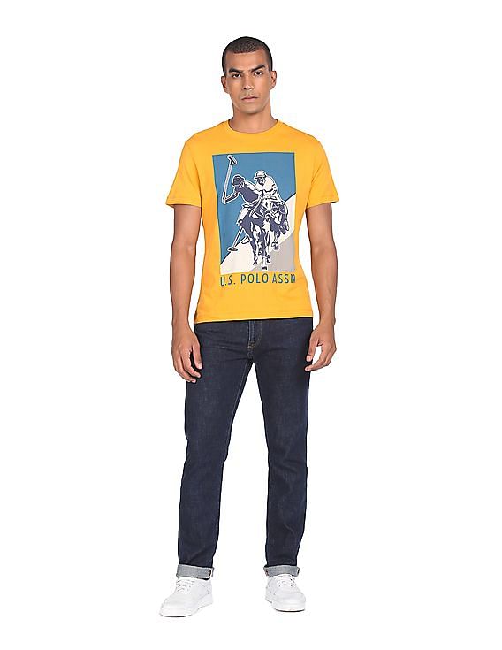 U.S. Polo Assn. Denim Co. Cotton Brand Print Shirt