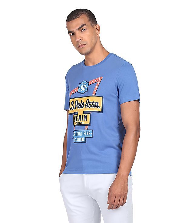 U.S. Polo Assn. Denim Co. Brand Print Cotton T-Shirt