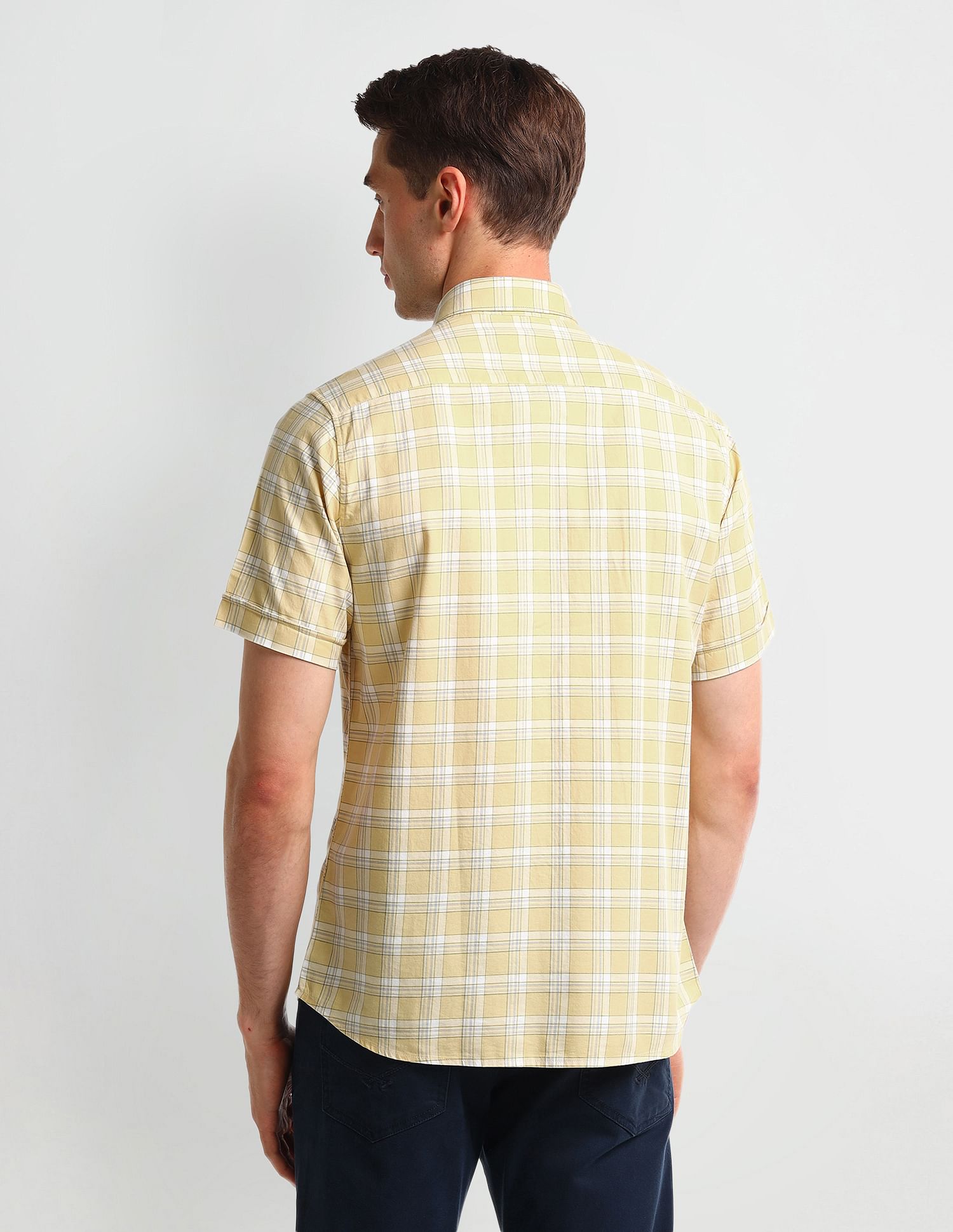 Arrow Sport Cutaway Collar Cotton Shirt