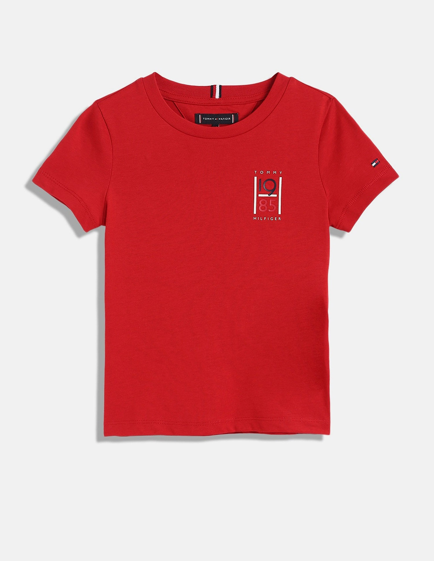 Tommy Hilfiger Kids Boys Logo Regular-Fit Cotton T-Shirt