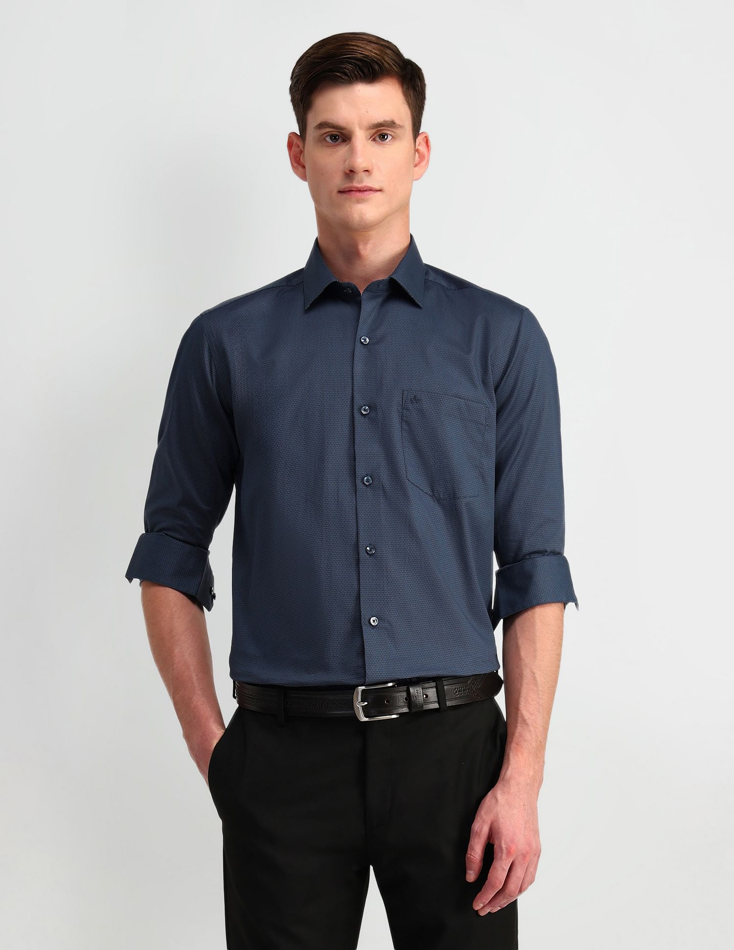 Arrow Abstract Print Cotton Shirt
