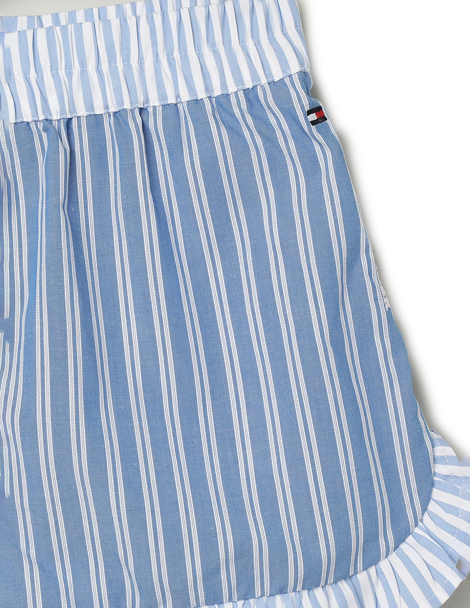 Tommy Hilfiger Kids Girls Striped Regular Fit Shorts