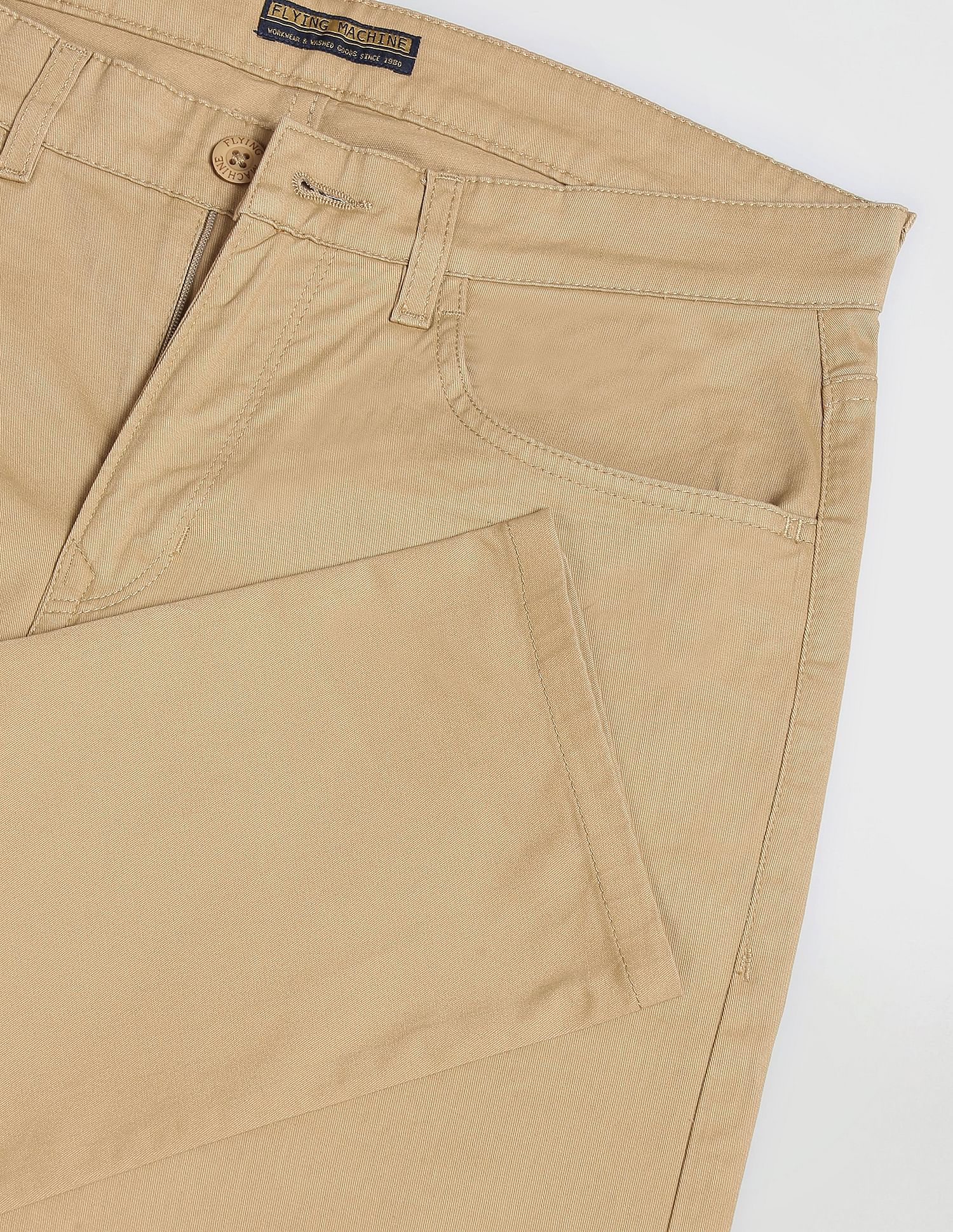 Flying Machine Twill Solid Trousers