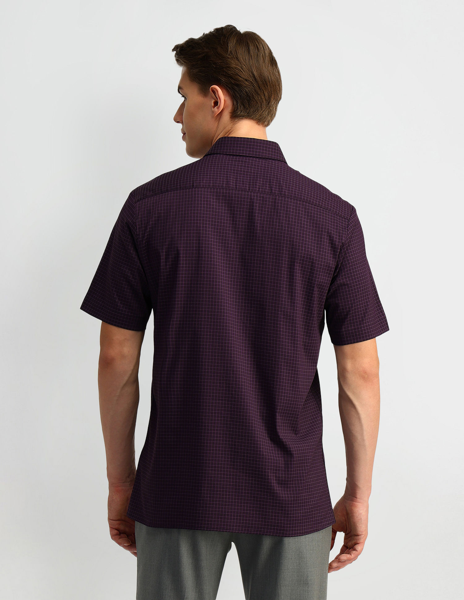 Arrow Liberty Classic Fit Windowpane Checked Shirt