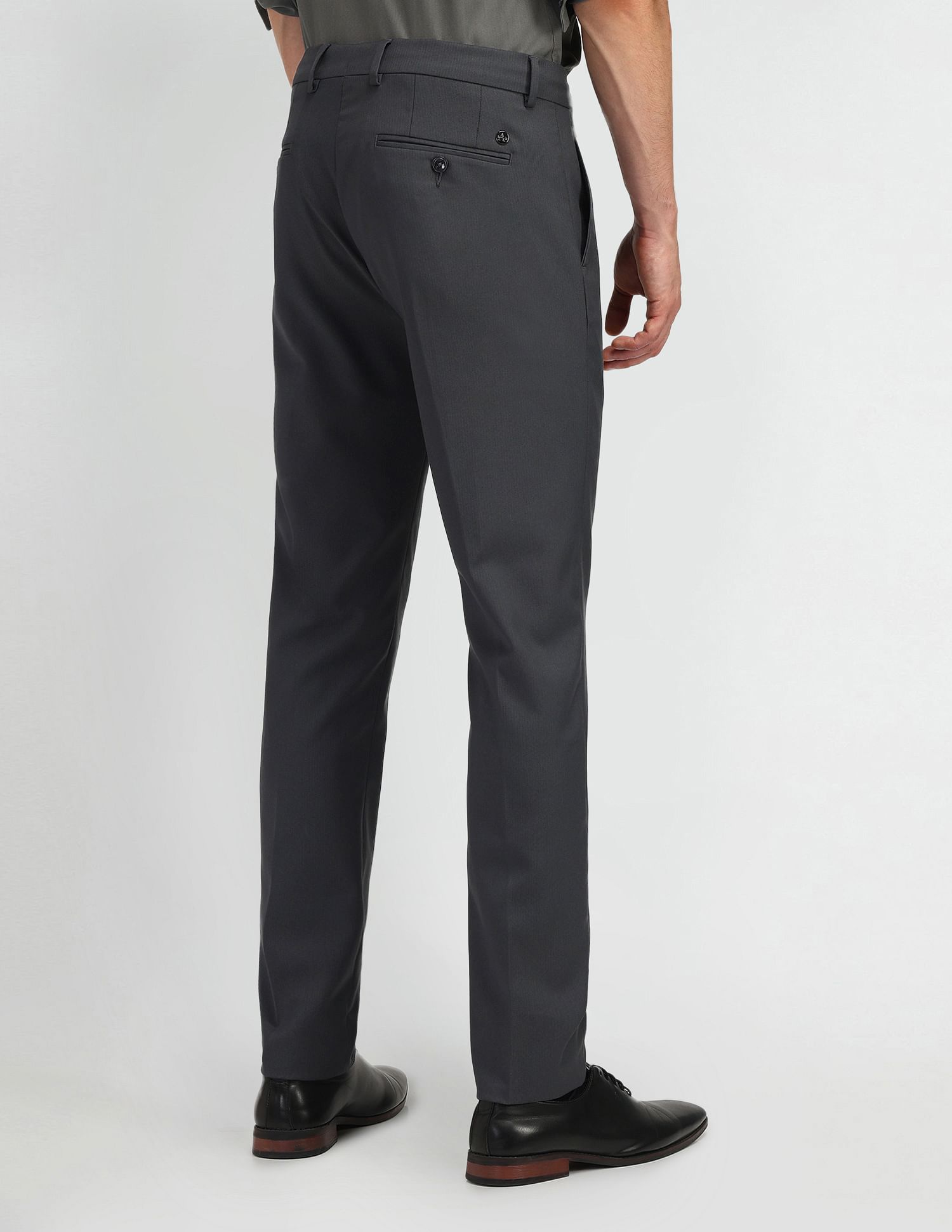 Arrow Newyork Slim Fit Mid Rise Trousers